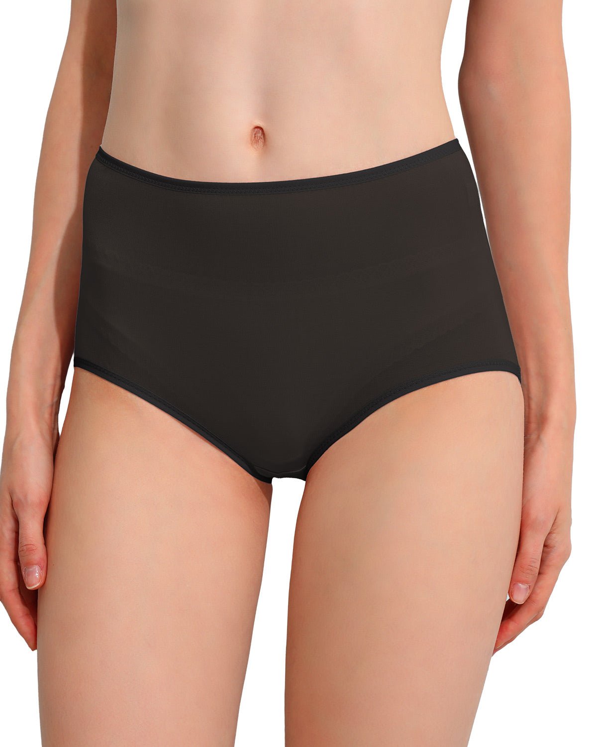FEELITS KN17 Silk High-Waisted Brief Panties – 100% Mulberry Silk, Breathable & Ultra-Soft - FEELITS