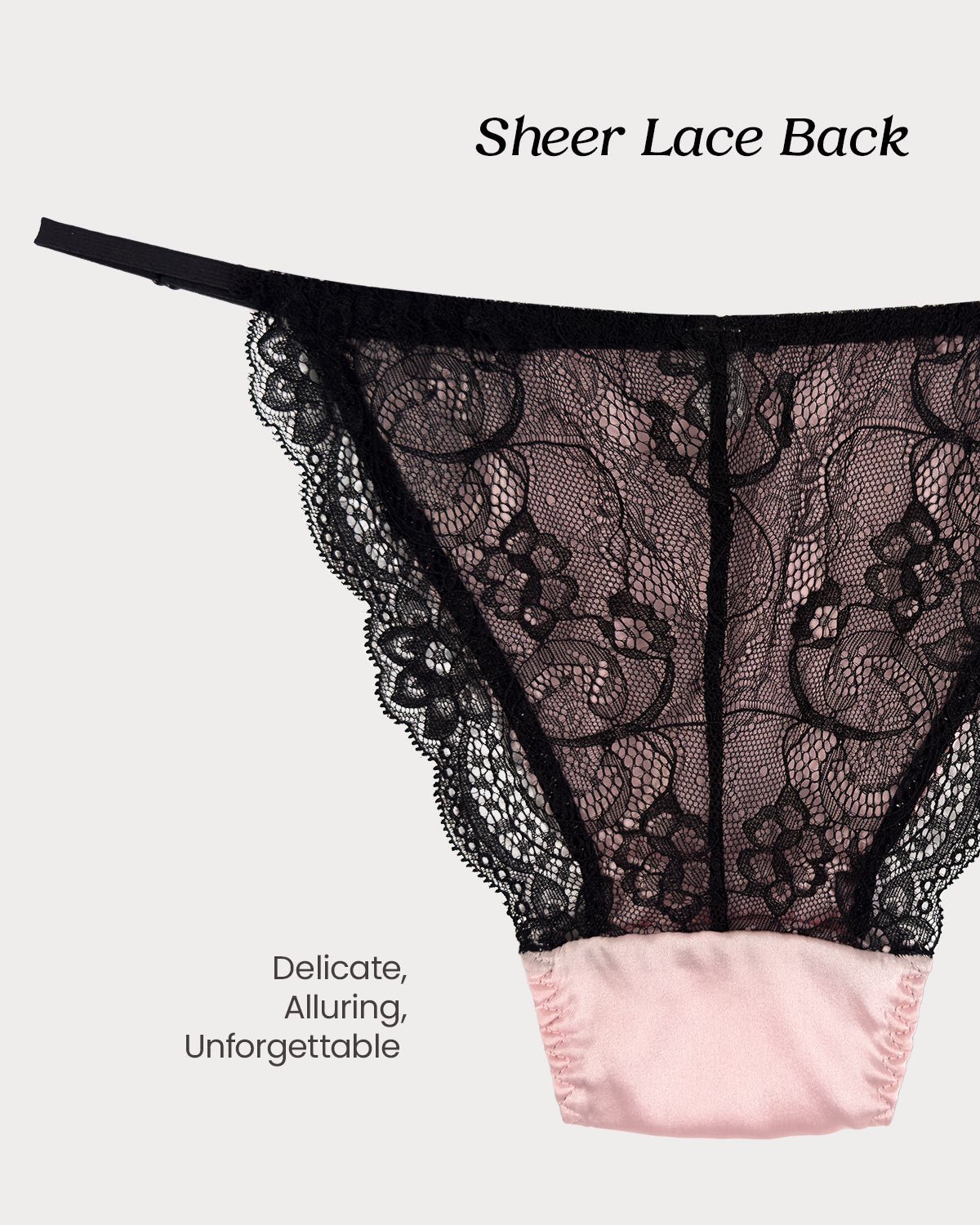 FEELITS TH02 Silk String Bikini Panties – 100% Mulberry Silk, Smooth & Breathable - FEELITS