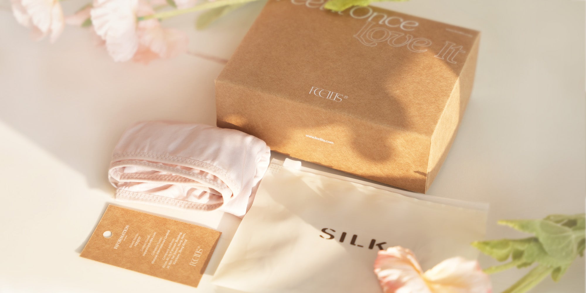 FEELITS mulberry silk product detail and care benefit image | FEELITS