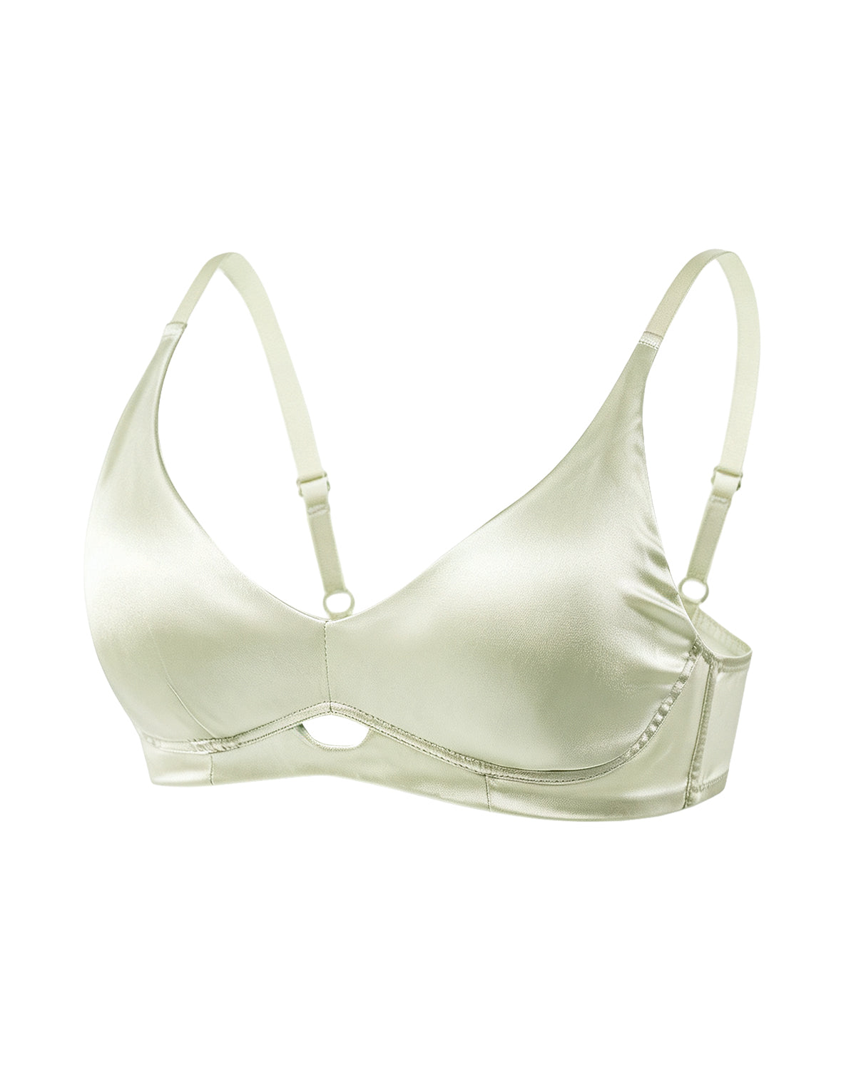 BRA13 silk lace bralette color and fit view | FEELITS