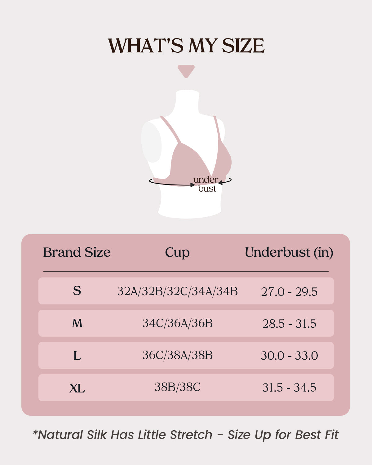 BRA14 Bralette aus Seide - Größen- und Passformberatung | FEELITS
