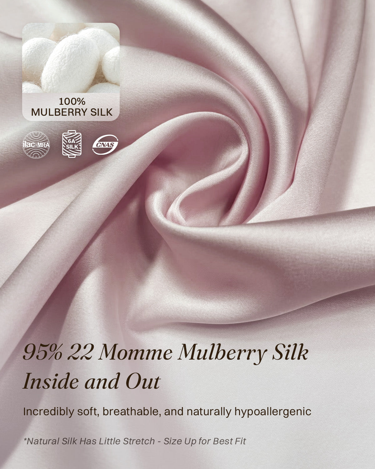 BRA18 détail du tissu en soie de mûrier 22 mommes rose | FEELITS