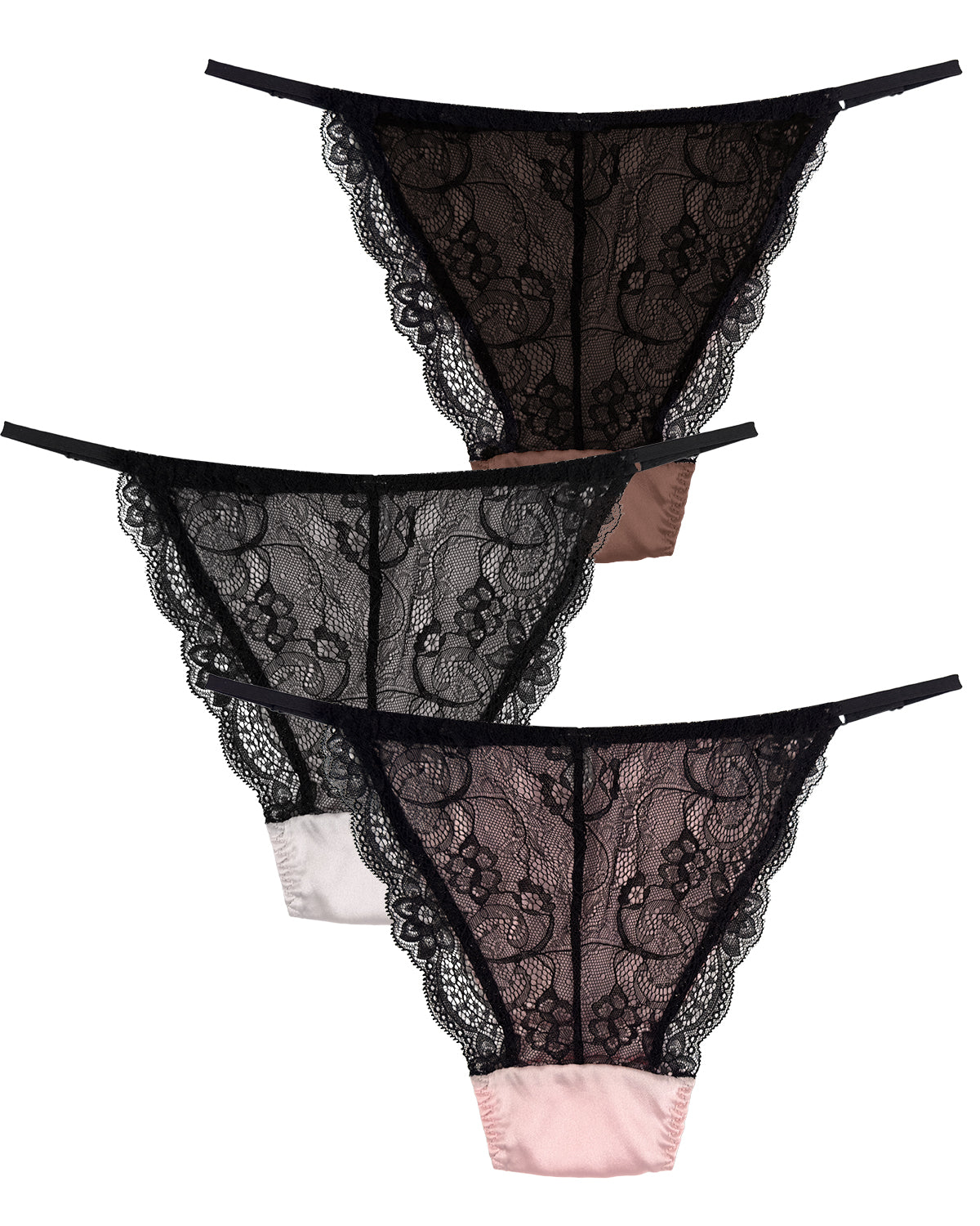 Culotte bikini string en soie FEELITS TH02 – 100 % soie de mûrier, douce et respirante