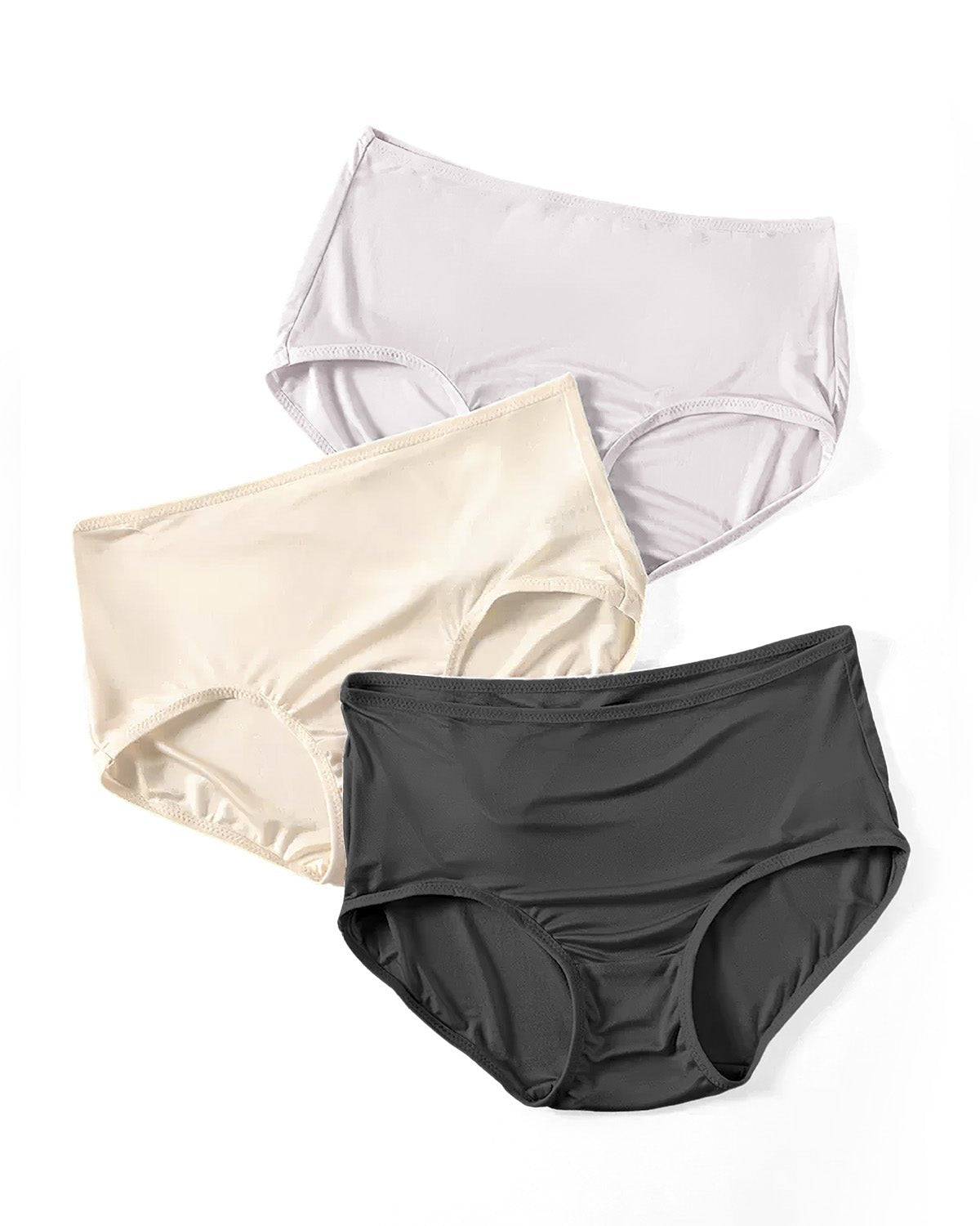 FEELITS KN02 Silk Basic Brief Panties – 100% 6A Mulberry Silk, Breathable & Ultra-Soft - FEELITS