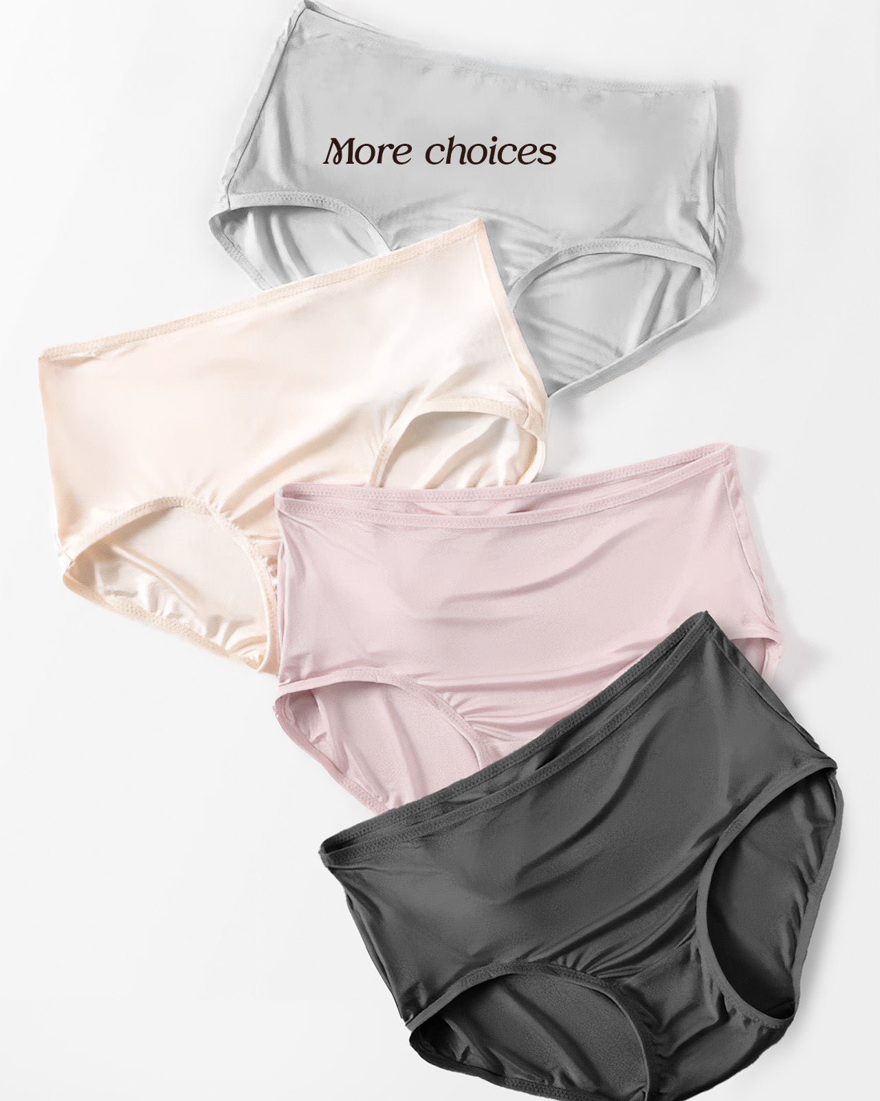 FEELITS KN02 Silk Basic Brief Panties – 100% 6A Mulberry Silk, Breathable & Ultra-Soft - FEELITS
