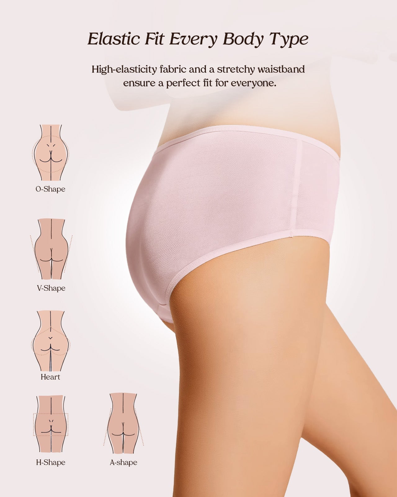FEELITS KN02 Silk Basic Brief Panties – 100% 6A Mulberry Silk, Breathable & Ultra-Soft - FEELITS