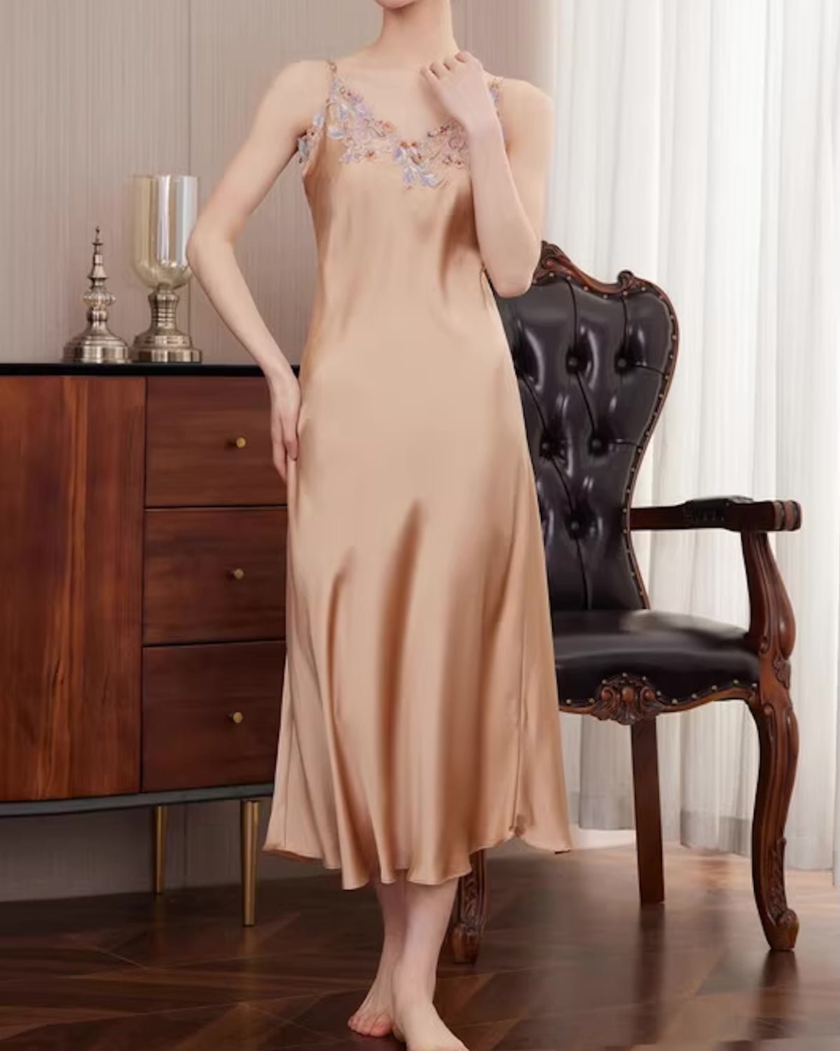 FEELITS PA02 Mulberry Silk Bridal Collection – Cami Set, Slip Dress & Robe