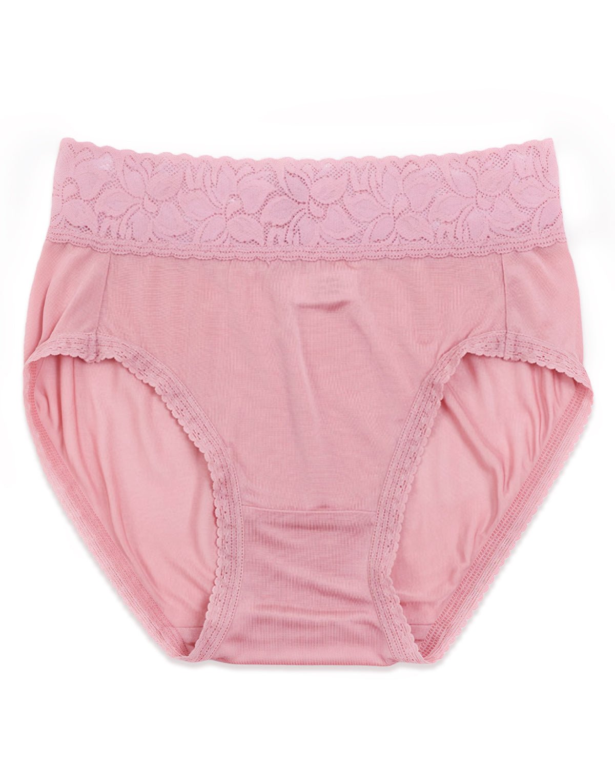 FEELITS KN20 High-Waisted Silk Lace Briefs – 100% 6A Mulberry Silk, Ultra Soft & Breathable - FEELITS