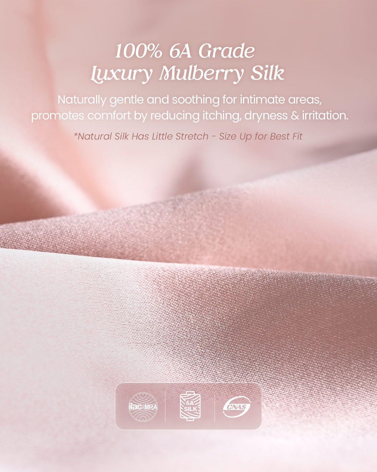 FEELITS KN18 Mid-Rise Bikini Silk Panties – 100% 6A Mulberry Silk, Satin Finish & Breathable - FEELITS