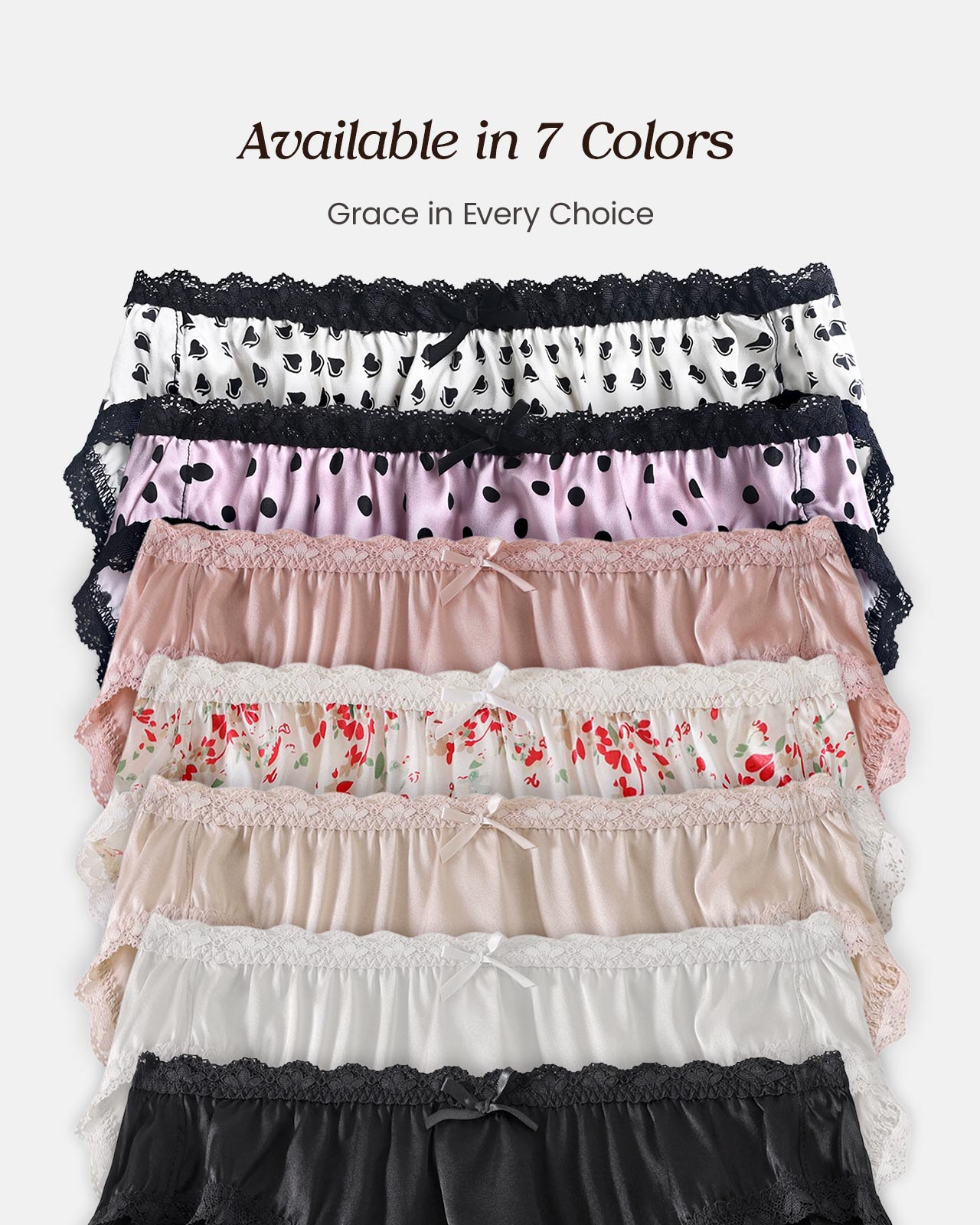 FEELITS KN18 Mid-Rise Bikini Silk Panties – 100% 6A Mulberry Silk, Satin Finish & Breathable - FEELITS