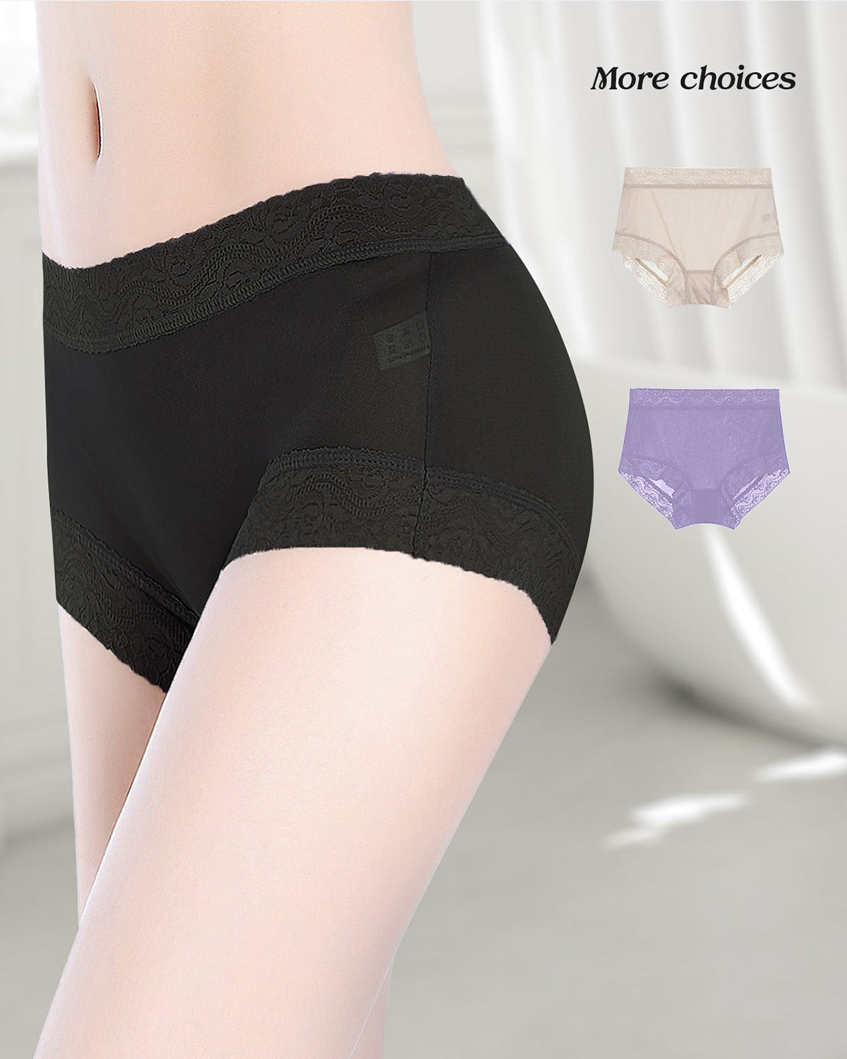FEELITS KN04 Mid-Waist Knitted Silk Hipster Panties – Everyday Comfort & Smooth Fit - FEELITS