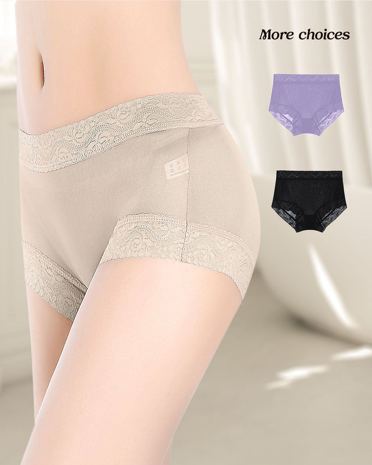 FEELITS KN04 Mid-Waist Knitted Silk Hipster Panties – Everyday Comfort & Smooth Fit - FEELITS