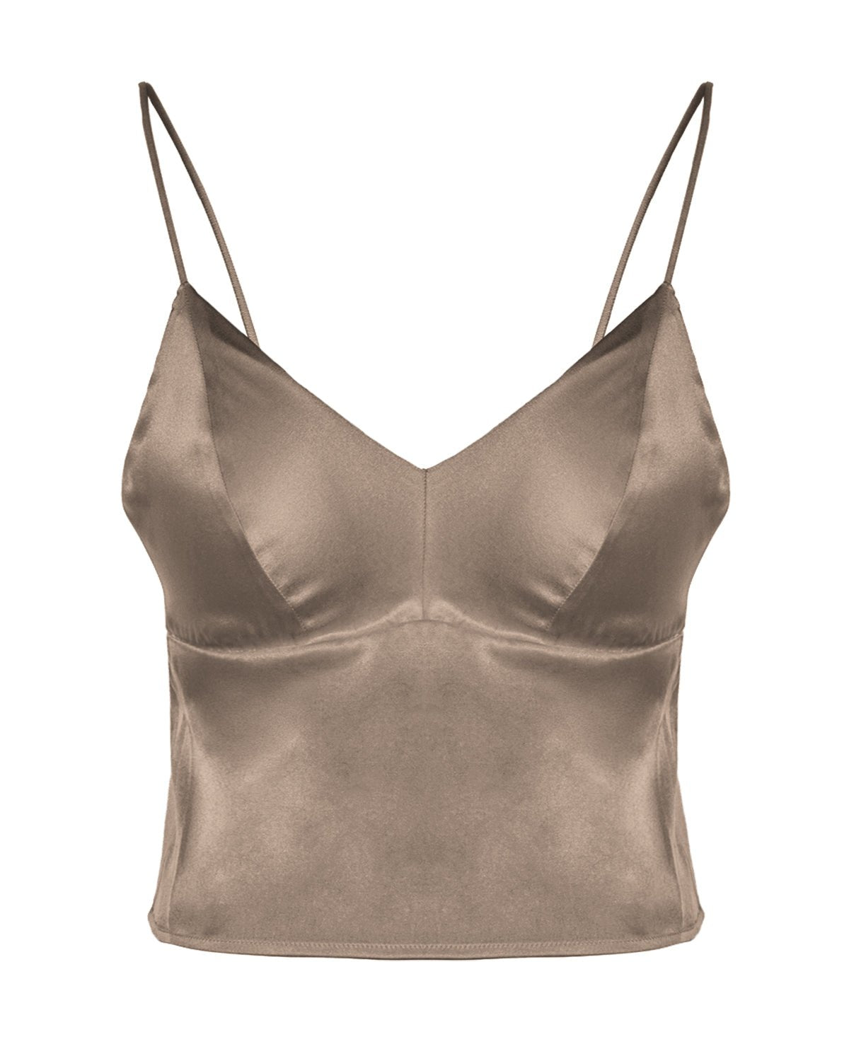 FEELITS BRA03 Silk Bralette Camisole – Wireless Mulberry Silk Satin, Soft & Breathable - FEELITS