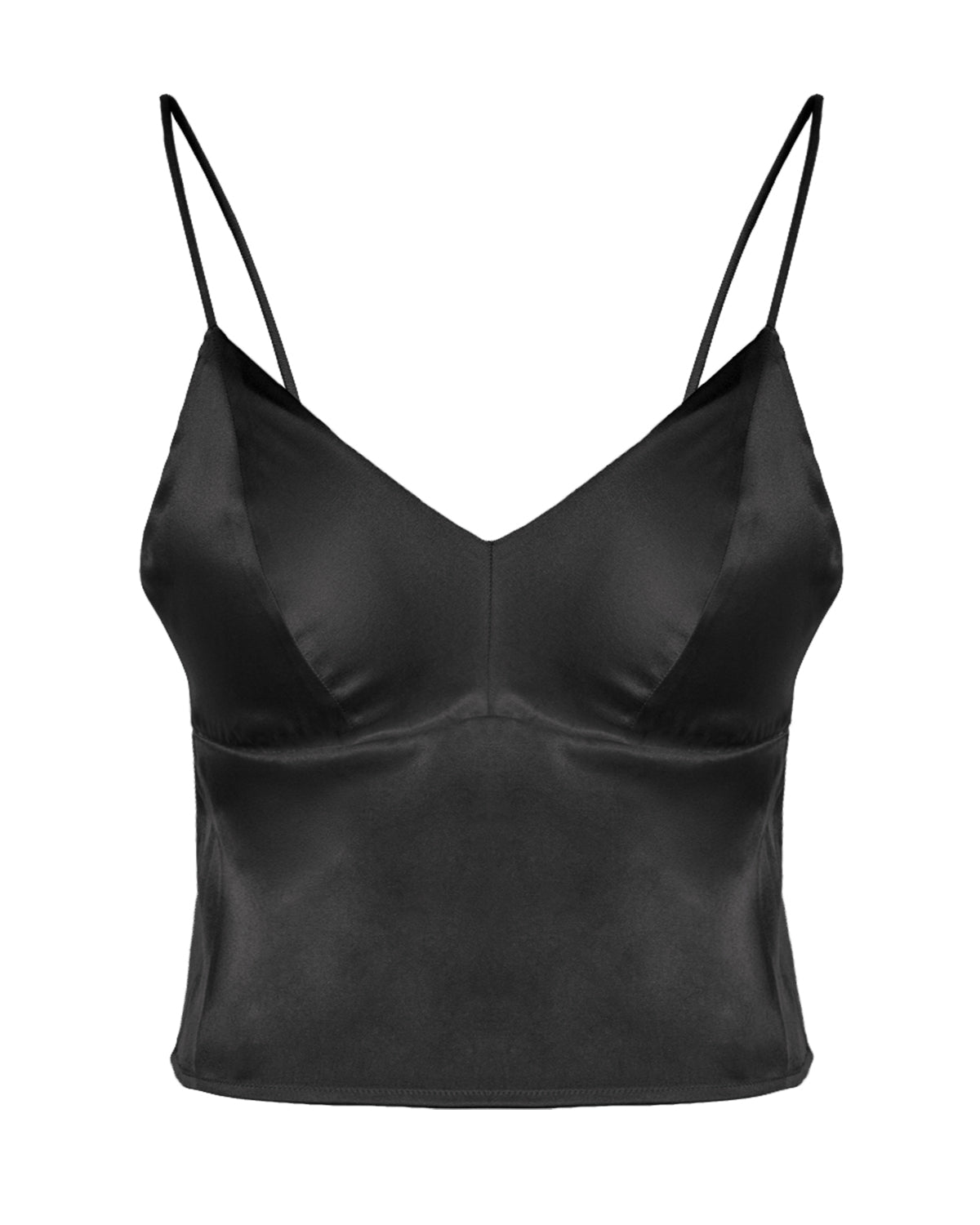 FEELITS BRA03 Silk Bralette Camisole – Wireless Mulberry Silk Satin, Soft & Breathable - FEELITS