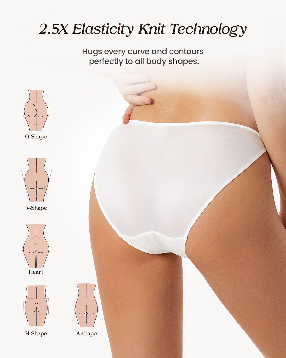 FEELITS KN06 Silk String Bikini Panties – 100% Mulberry Silk, Breathable & Ultra-Soft - FEELITS