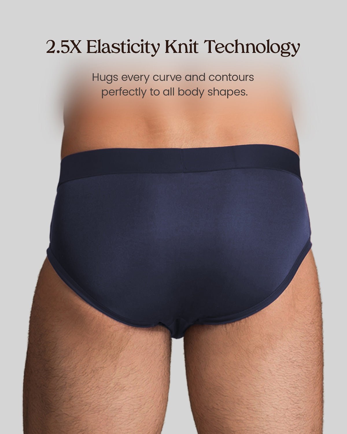 FEELITS KNM01 Men’s Silk Mid-Rise Classic Briefs – 6A Mulberry Silk, Breathable & Supportive - FEELITS
