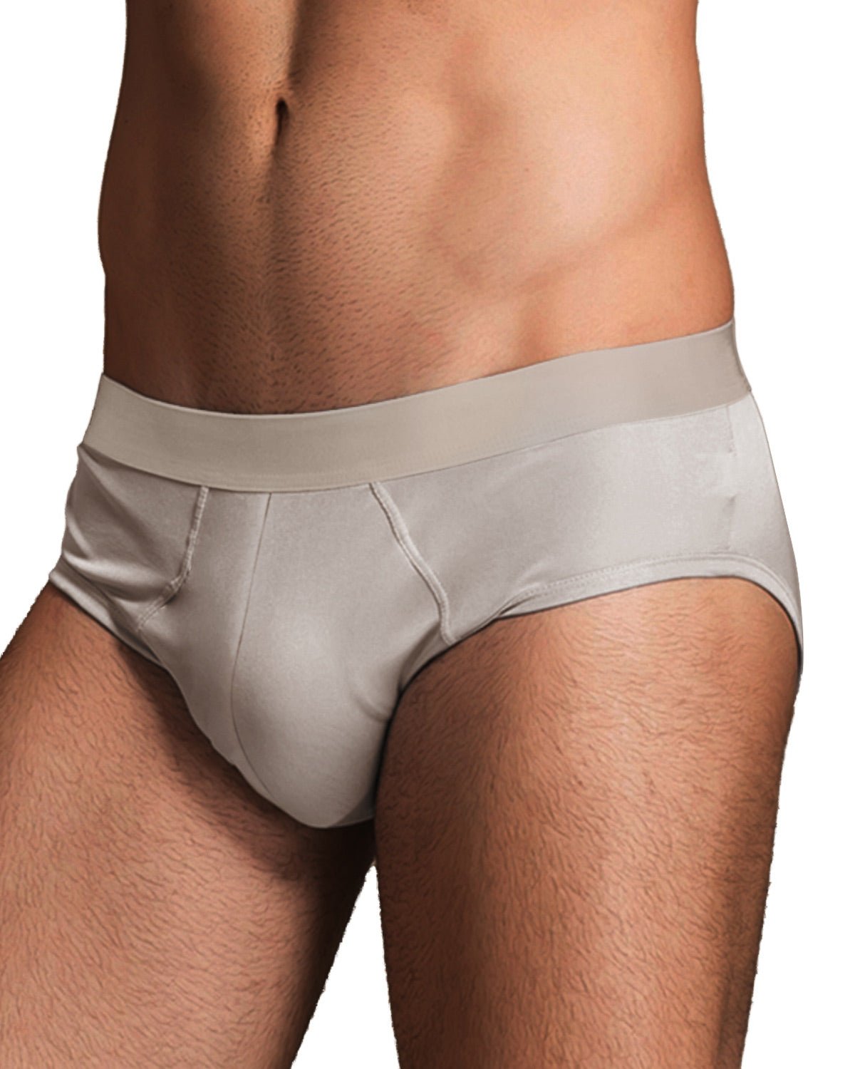 FEELITS KNM01 Men’s Silk Mid-Rise Classic Briefs – 6A Mulberry Silk, Breathable & Supportive - FEELITS