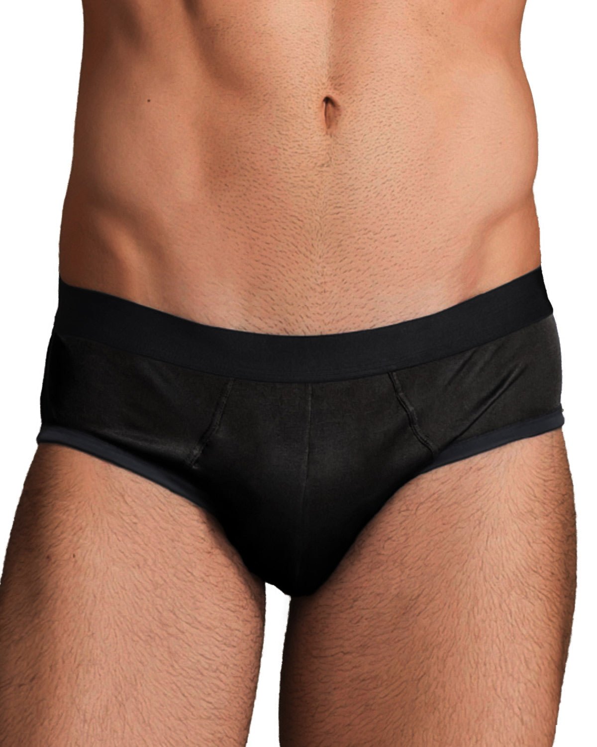 FEELITS KNM01 Men’s Silk Mid-Rise Classic Briefs – 6A Mulberry Silk, Breathable & Supportive - FEELITS
