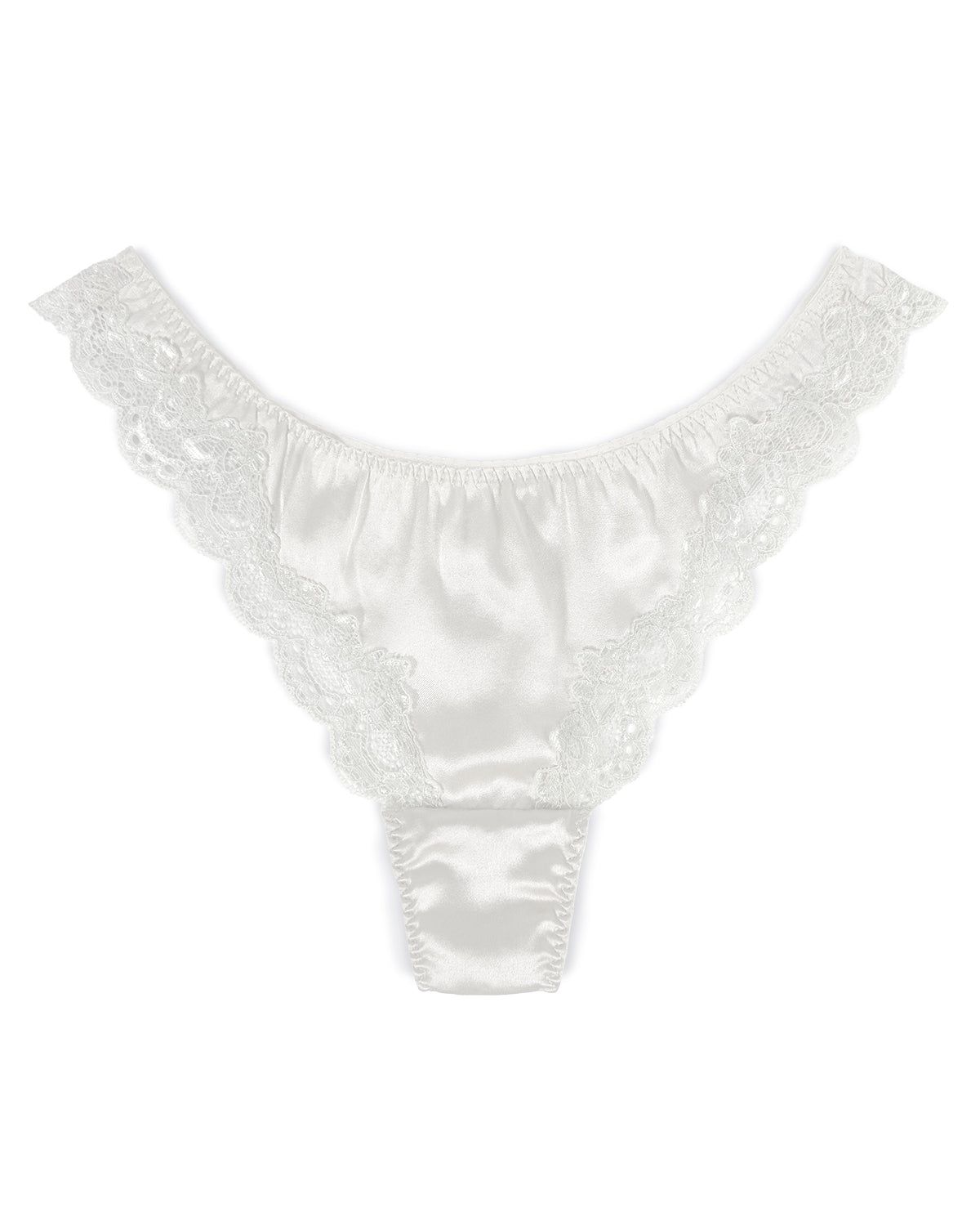 FEELITS SPA27 Seamless Low-Rise Silk T-Back Thong Panties – 6A Mulberry Silk, No-Show & Breathable - FEELITS