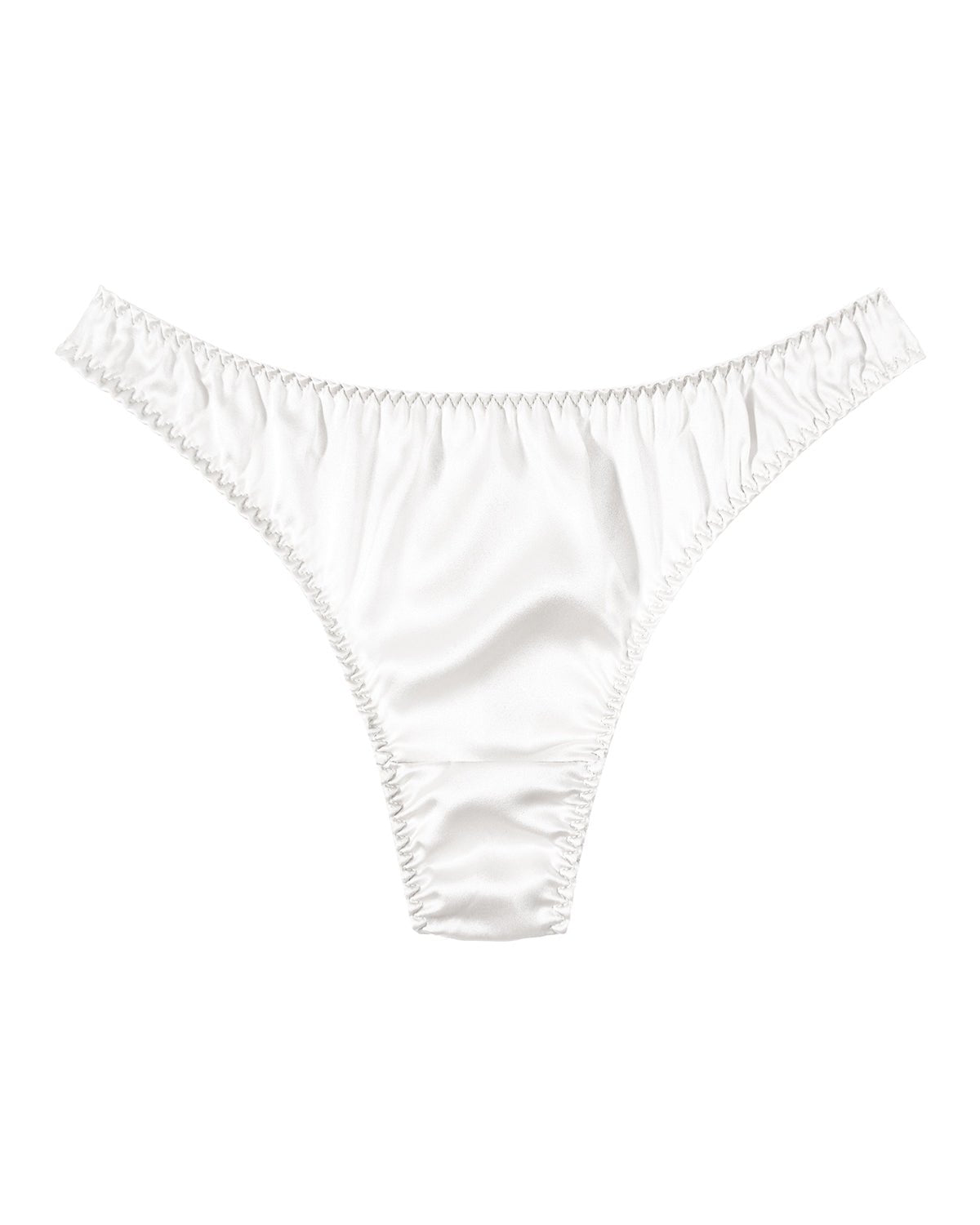 FEELITS SPA34 Silk Low-Rise Basic T-Back Thong Panties – 100% Mulberry Silk, Seamless & Breathable - FEELITS
