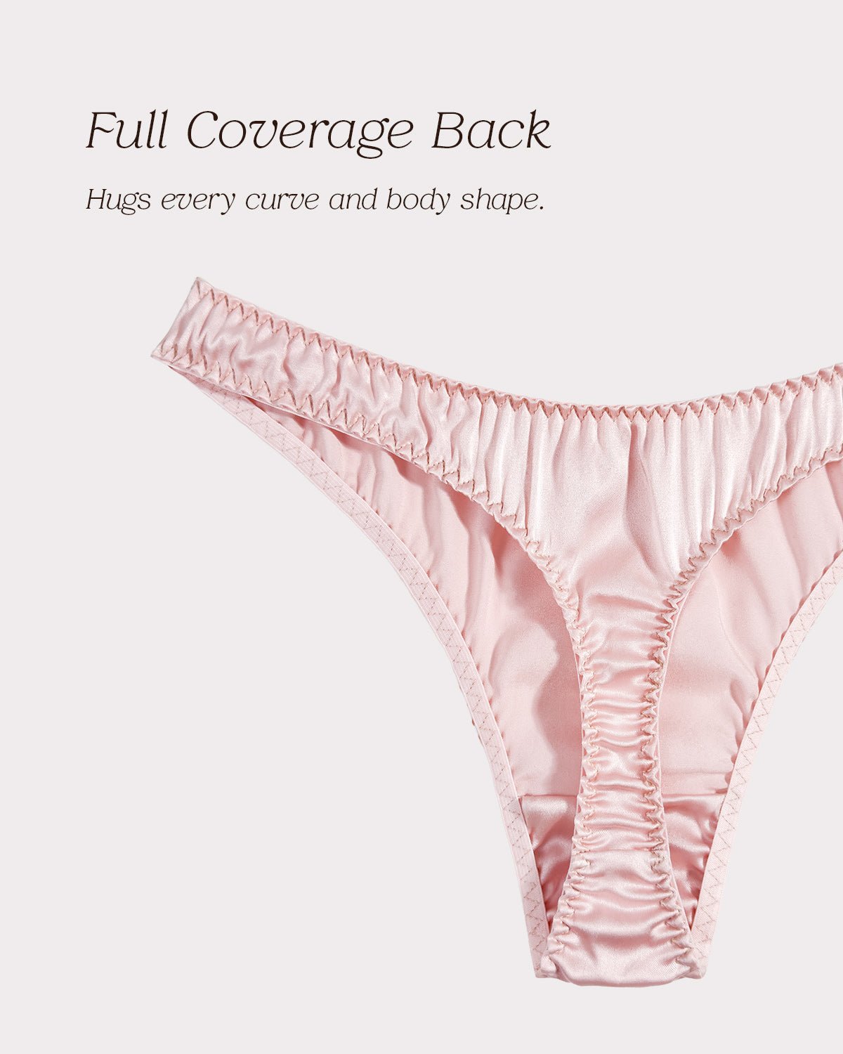 FEELITS SPA34 Silk Low-Rise Basic T-Back Thong Panties – 100% Mulberry Silk, Seamless & Breathable - FEELITS