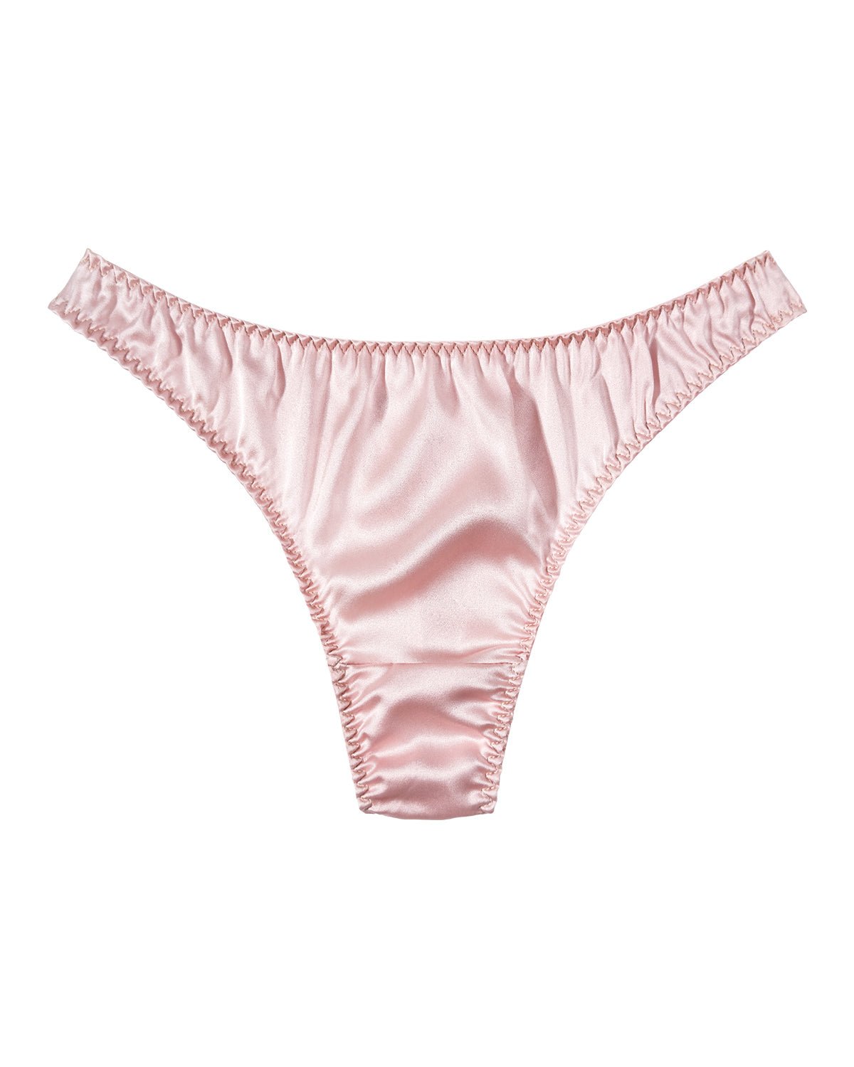 FEELITS SPA34 Silk Low-Rise Basic T-Back Thong Panties – 100% Mulberry Silk, Seamless & Breathable - FEELITS