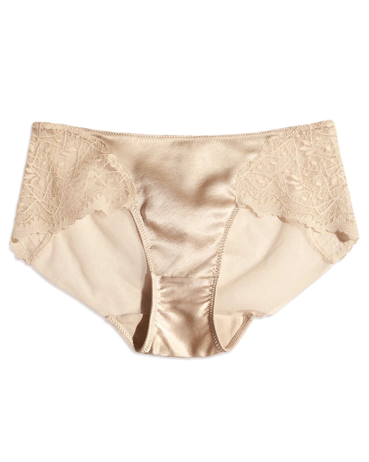 FEELITS KN23 Mulberry Silk Satin Bikini Panties – Breathable Lace Silk Underwear for Women - FEELITS