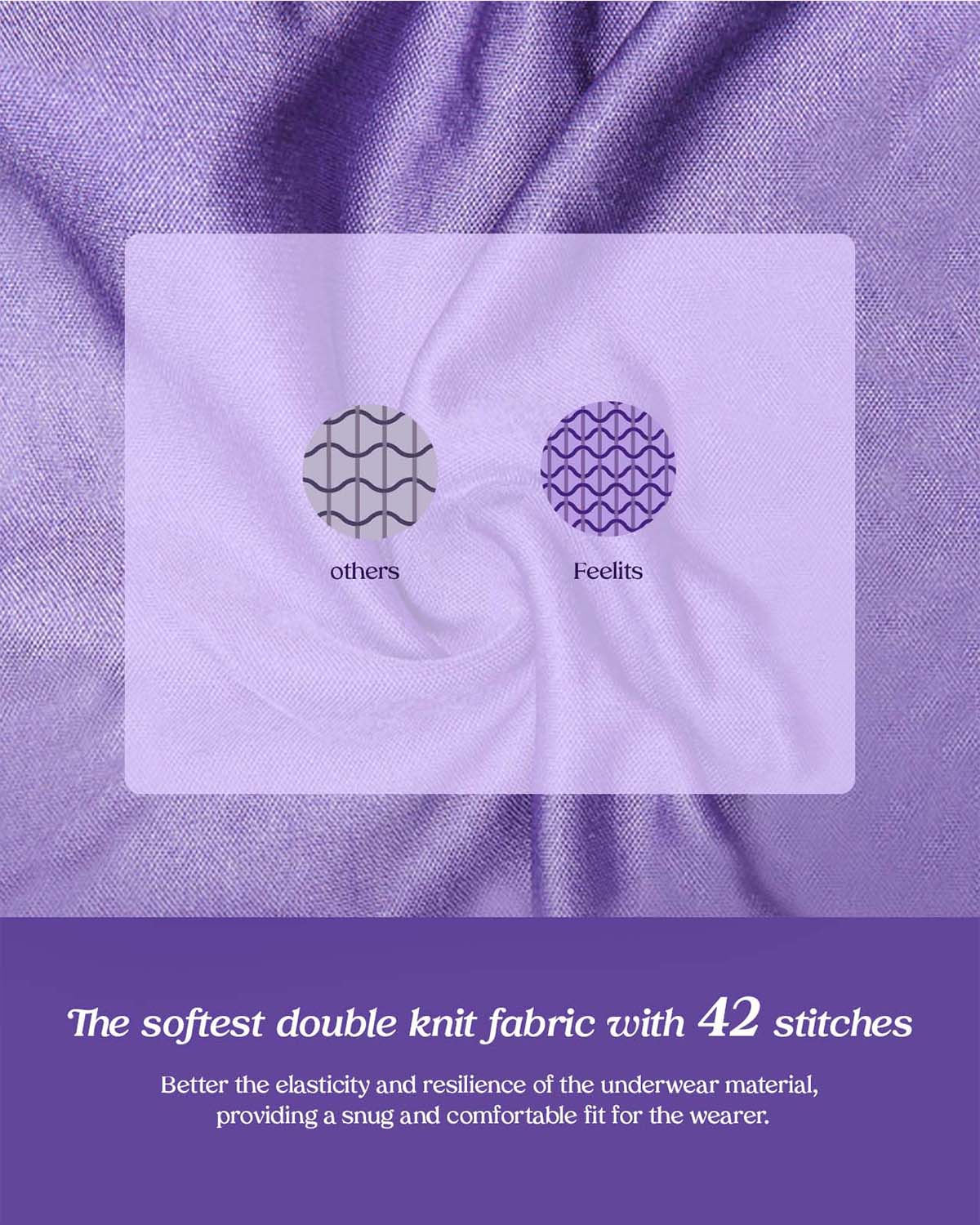 FEELITS KN04 Mid-Waist Knitted Silk Hipster Panties – Everyday Comfort & Smooth Fit - FEELITS