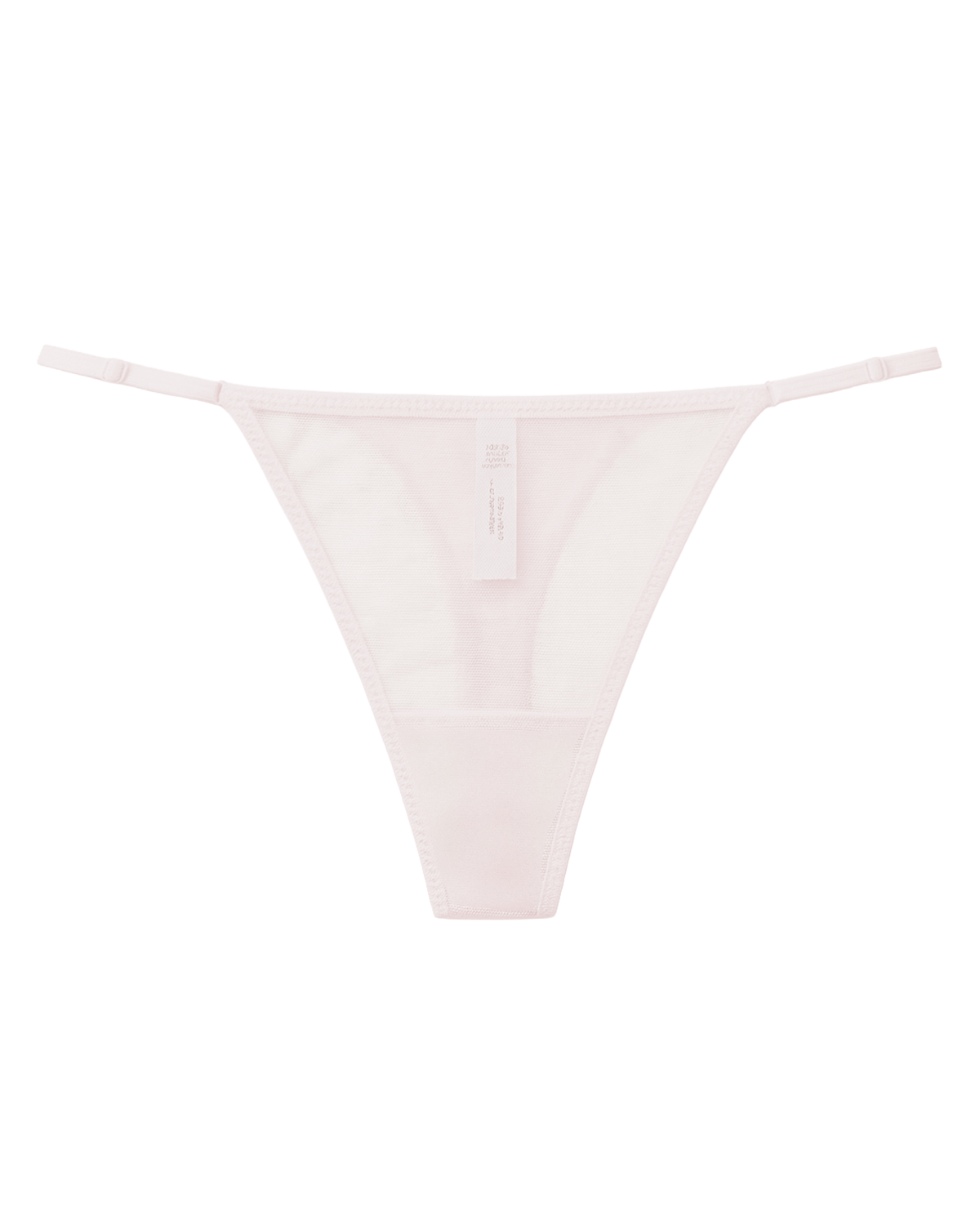 FEELITS SPA24 Mulberry Silk Sheer Mesh Thong for Women – Low-Rise, Adjustable & No-Show Fit - FEELITS