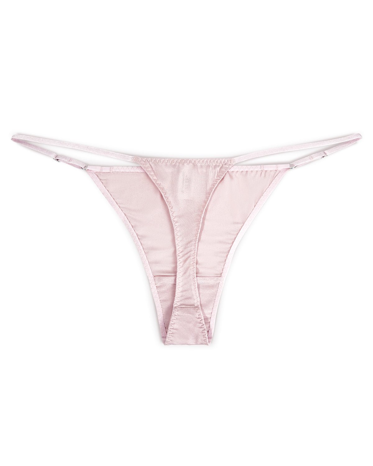 FEELITS SPA04 Seamless Low-Rise Silk G-String – 100% 6A Mulberry Silk, Adjustable Waistband - FEELITS