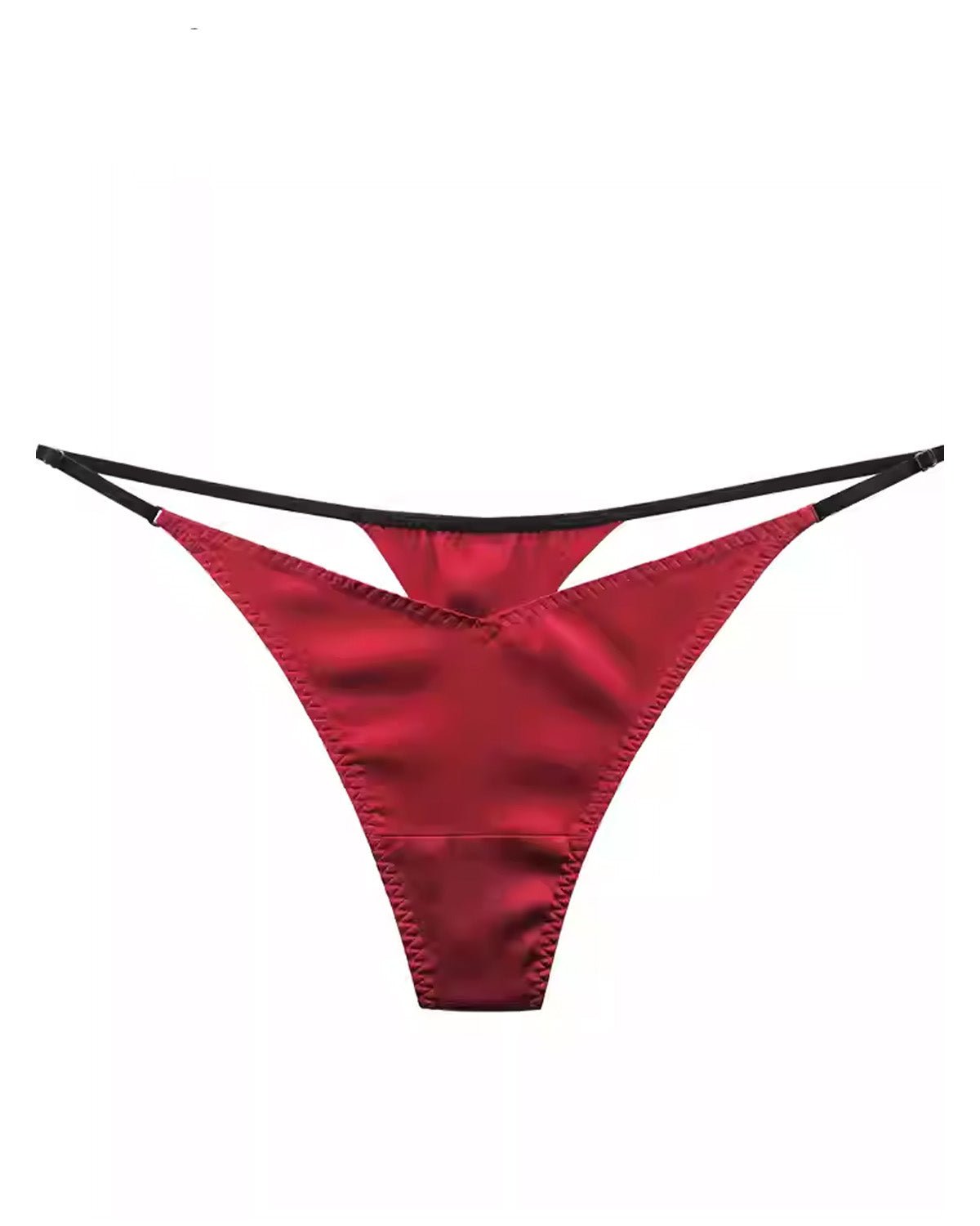 FEELITS SPA02 Mid-Rise Silk Thong Panties – Adjustable Waist & Minimal Luxury - FEELITS