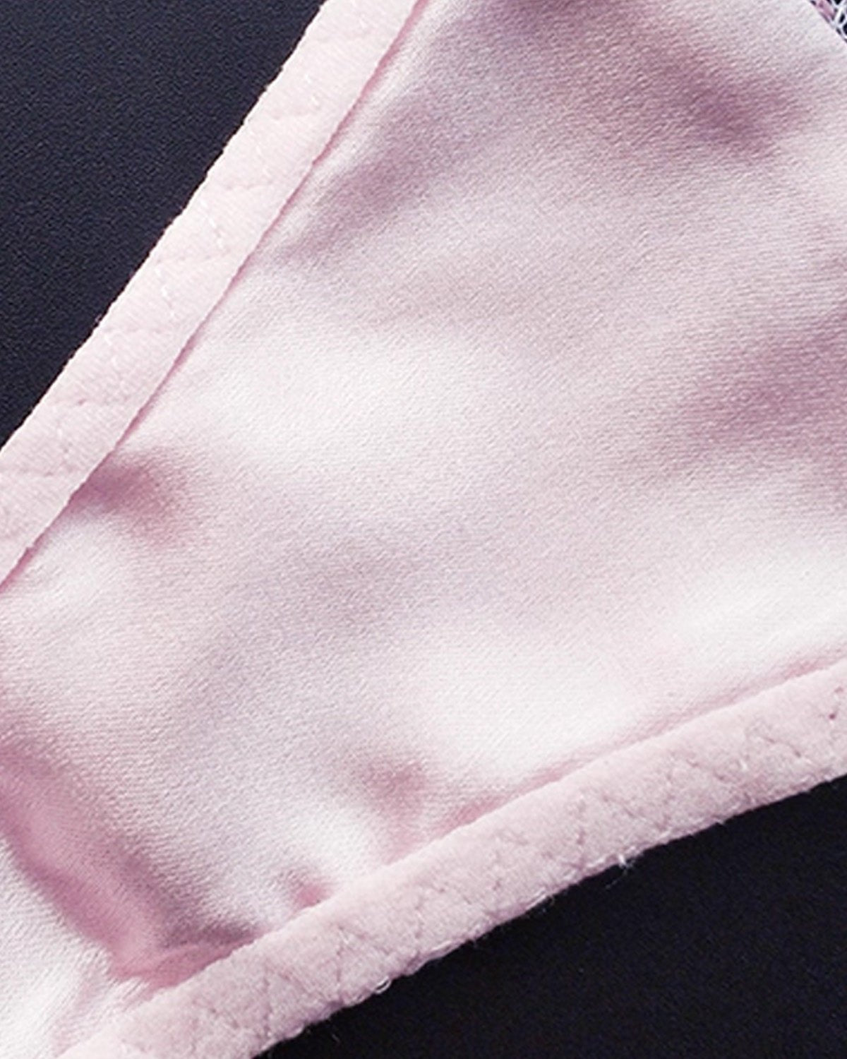 FEELITS SPA23 Sheer Lace T-Back Panties – 6A Mulberry Silk, Adjustable & No-Show - FEELITS