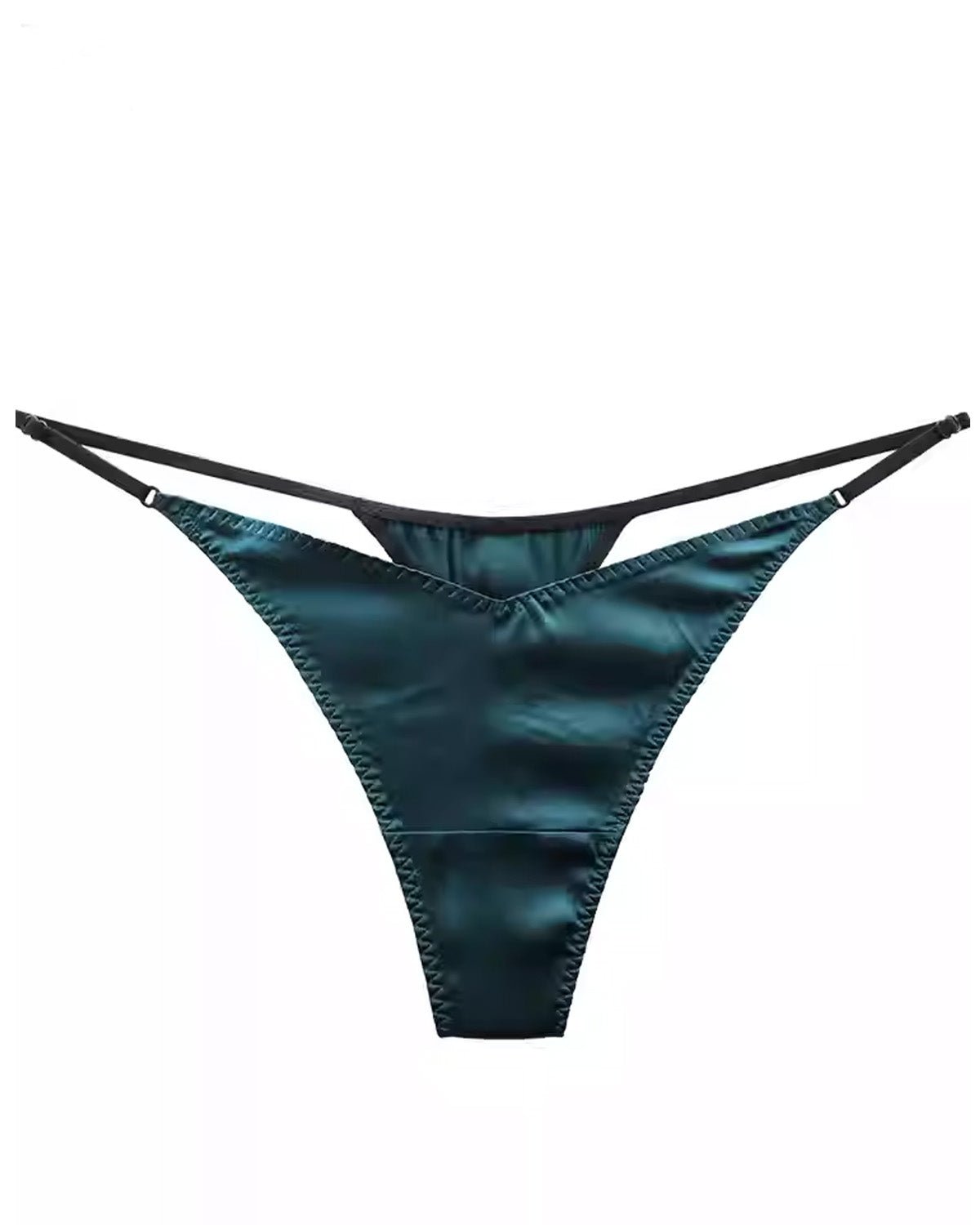 FEELITS SPA33 Smooth Mid-Rise Silk T-Back Thong Panties – 6A Mulberry Silk, No-Show & Quick-Dry - FEELITS