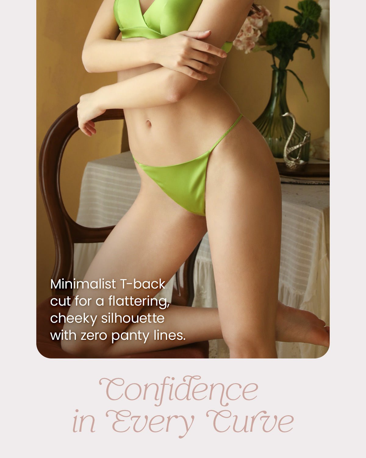 FEELITS TH06 Silk T-Back Thong Panties – 100% Mulberry Silk, Smooth & Breathable - FEELITS
