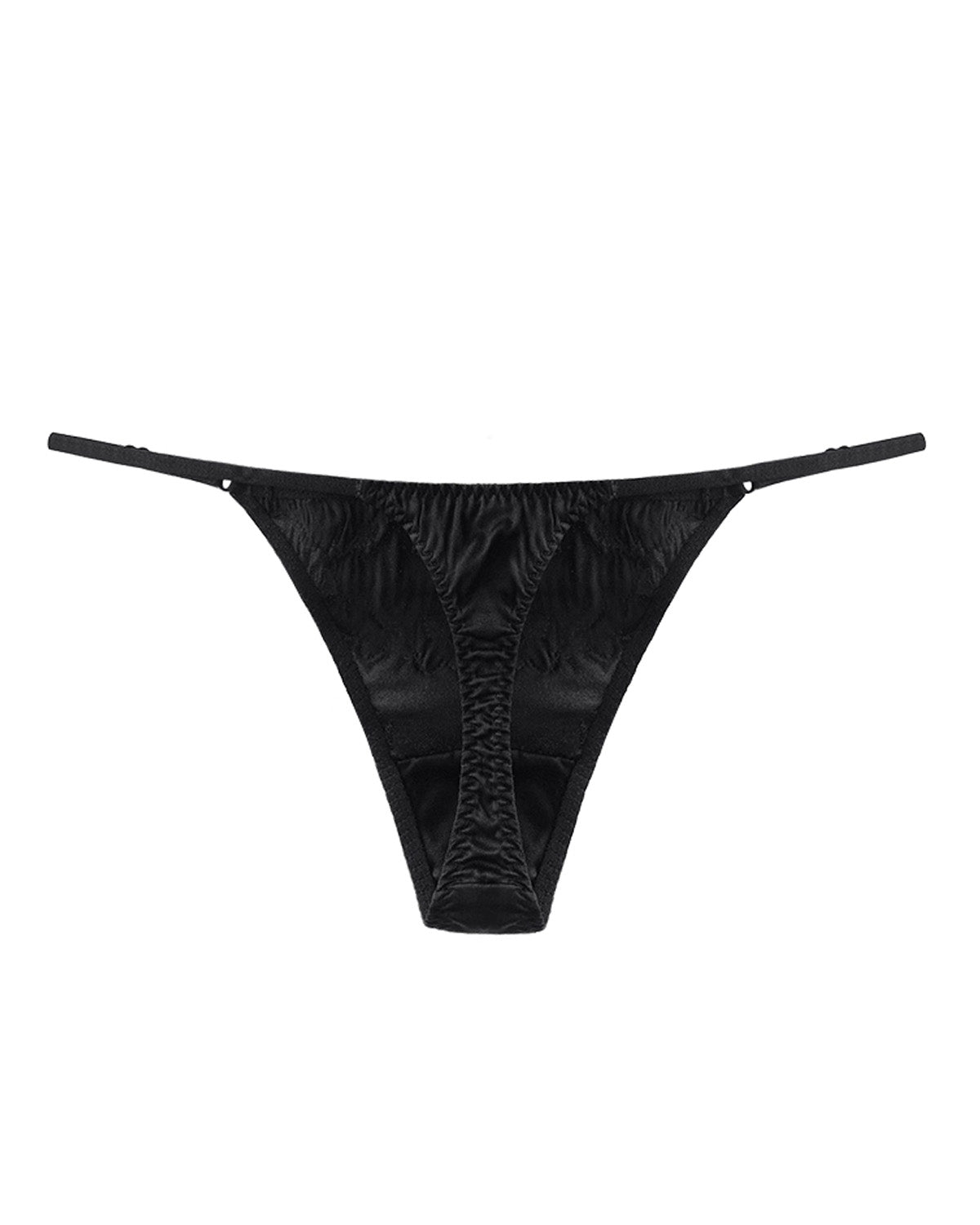 FEELITS SPA05 Women’s Low-Rise Embroidered Lace Silk G-String – Seamless, Breathable & Quick-Dry - FEELITS