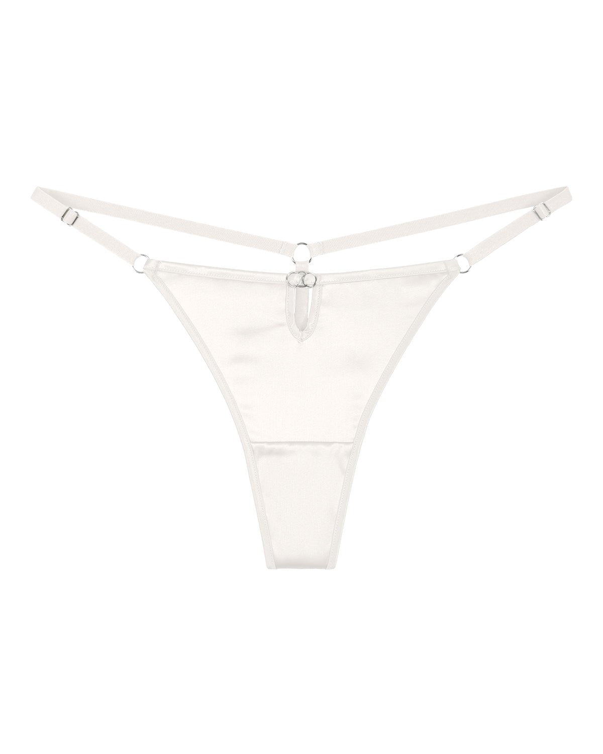 FEELITS TH07 Low-Rise Silk G-String Thong – 100% 6A Mulberry Silk, Adjustable & No-Show - FEELITS