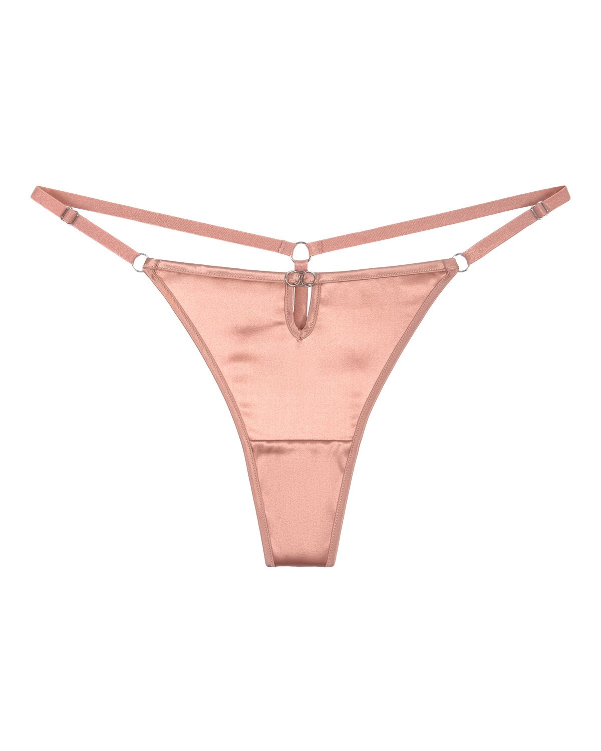FEELITS TH07 Low-Rise Silk G-String Thong – 100% 6A Mulberry Silk, Adjustable & No-Show - FEELITS