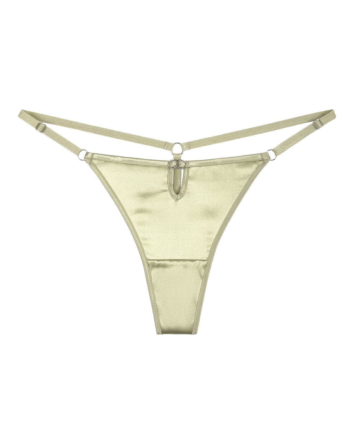 FEELITS TH07 Low-Rise Silk G-String Thong – 100% 6A Mulberry Silk, Adjustable & No-Show - FEELITS