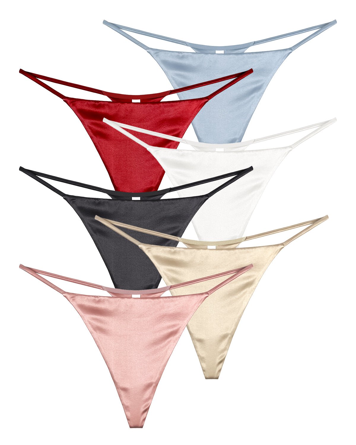 FEELITS TH06 Silk T-Back Thong Panties – 100% Mulberry Silk, Smooth & Breathable - FEELITS