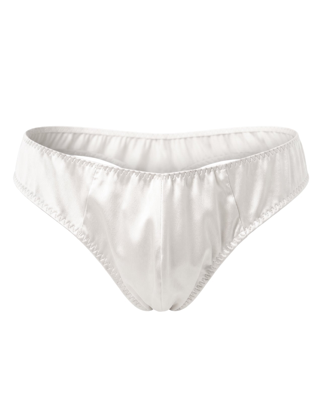 FEELITS THM02 Men's Silk T-Back Thong - 100% Mulberry Silk, Double-Layer Pouch - FEELITS