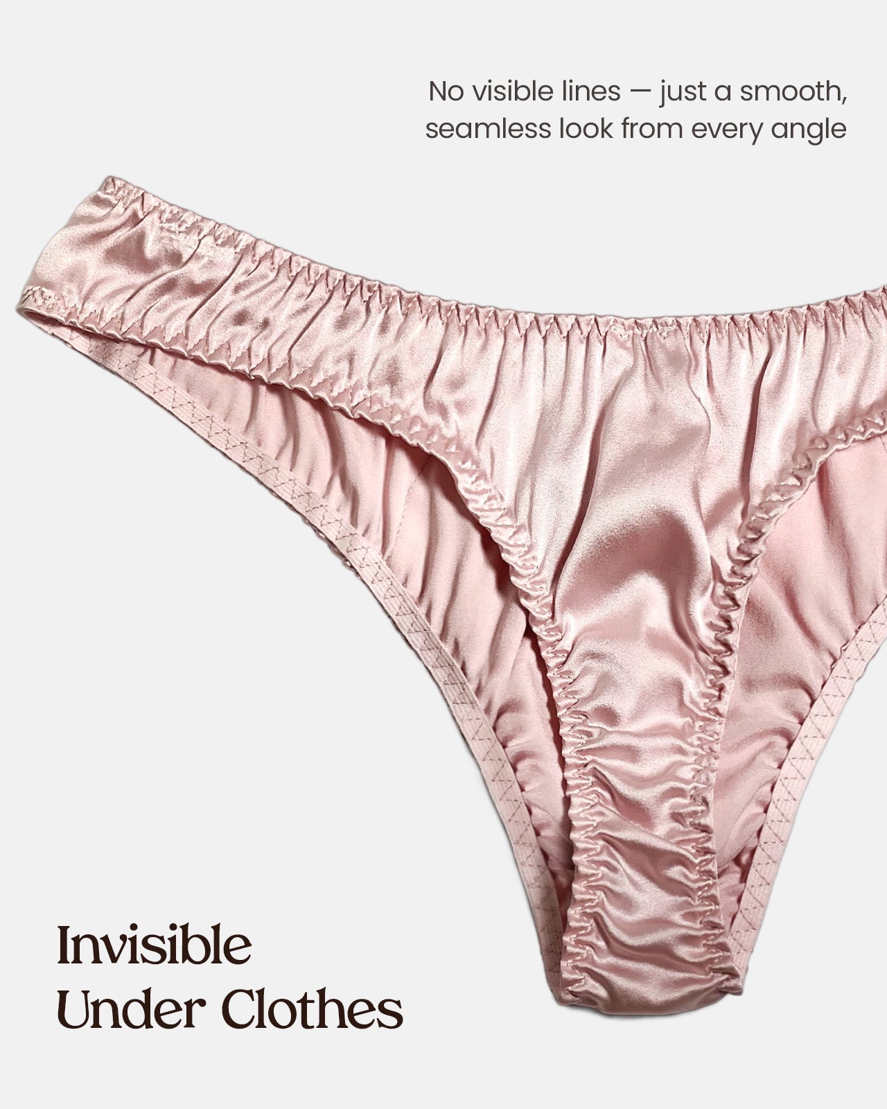 FEELITS THM02 Men's Silk T-Back Thong - 100% Mulberry Silk, Double-Layer Pouch - FEELITS