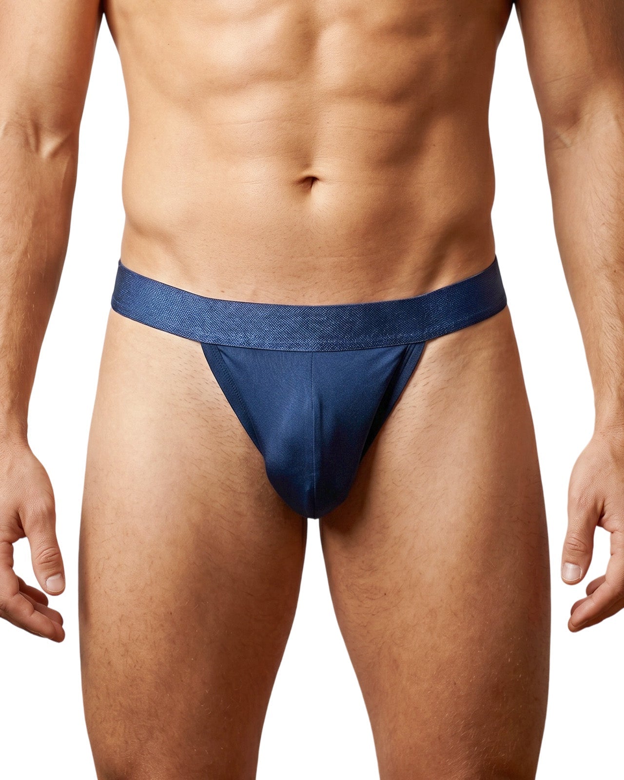 FEELITS THM03 Men's Mulberry Silk T-Back Thong – Double-Layer Pouch, Soft & Breathable - FEELITS