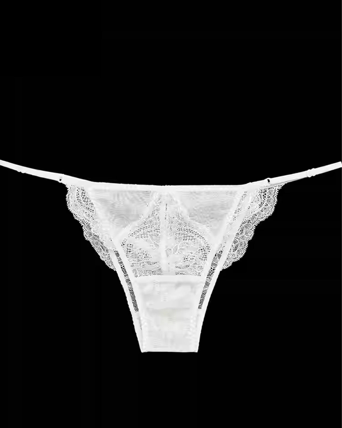 FEELITS SPA65 Mulberry Silk Sheer Mesh Lace Bikini Panties – Low-Rise, Seamless & No-Show Fit - FEELITS