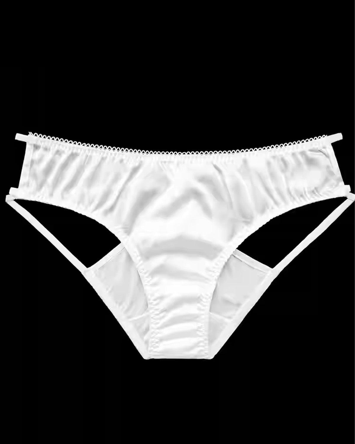 FEELITS SPA64 Mulberry Silk Sheer Hollow-Out Bikini Panties – No-Show Sexy Underwear for Women - FEELITS