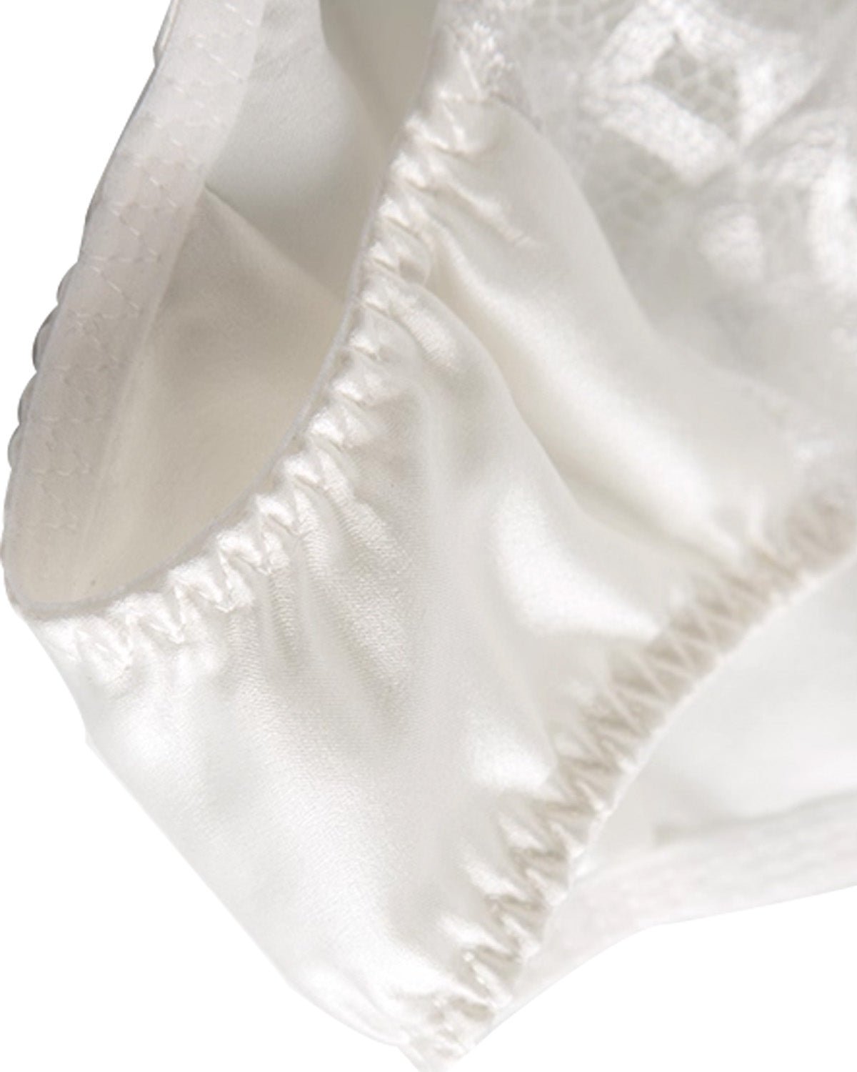 FEELITS SPA79 Mulberry Silk Sheer Hollow Lace Brief Panties – Low-Rise, Seamless & No-Show Fit - FEELITS