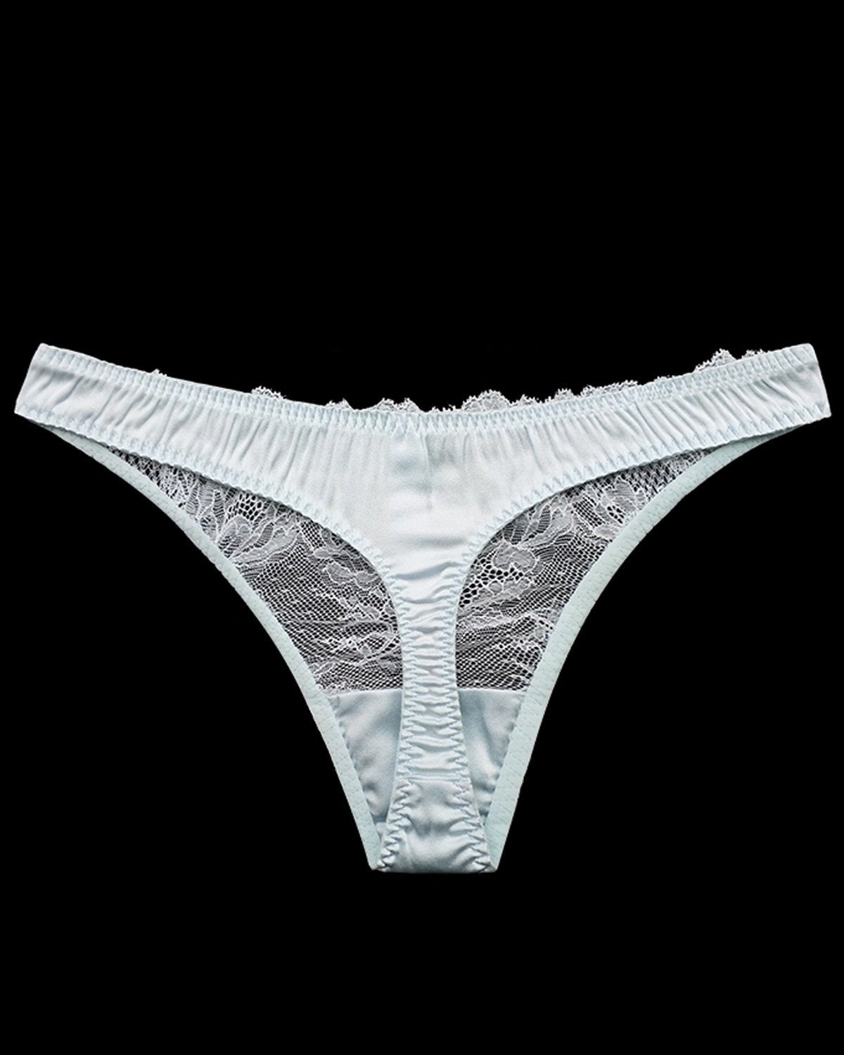 FEELITS SPA73 Mulberry Silk Sheer Hollow-Out Thong – Low-Rise, No-Show & Sexy Underwear - FEELITS