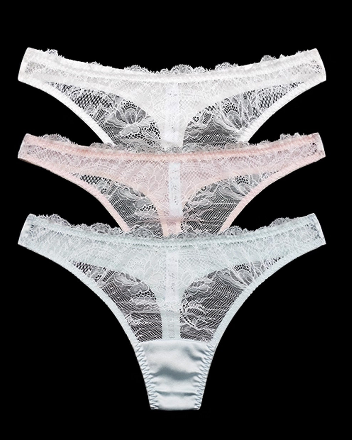 FEELITS SPA73 Mulberry Silk Sheer Hollow-Out Thong – Low-Rise, No-Show & Sexy Underwear - FEELITS