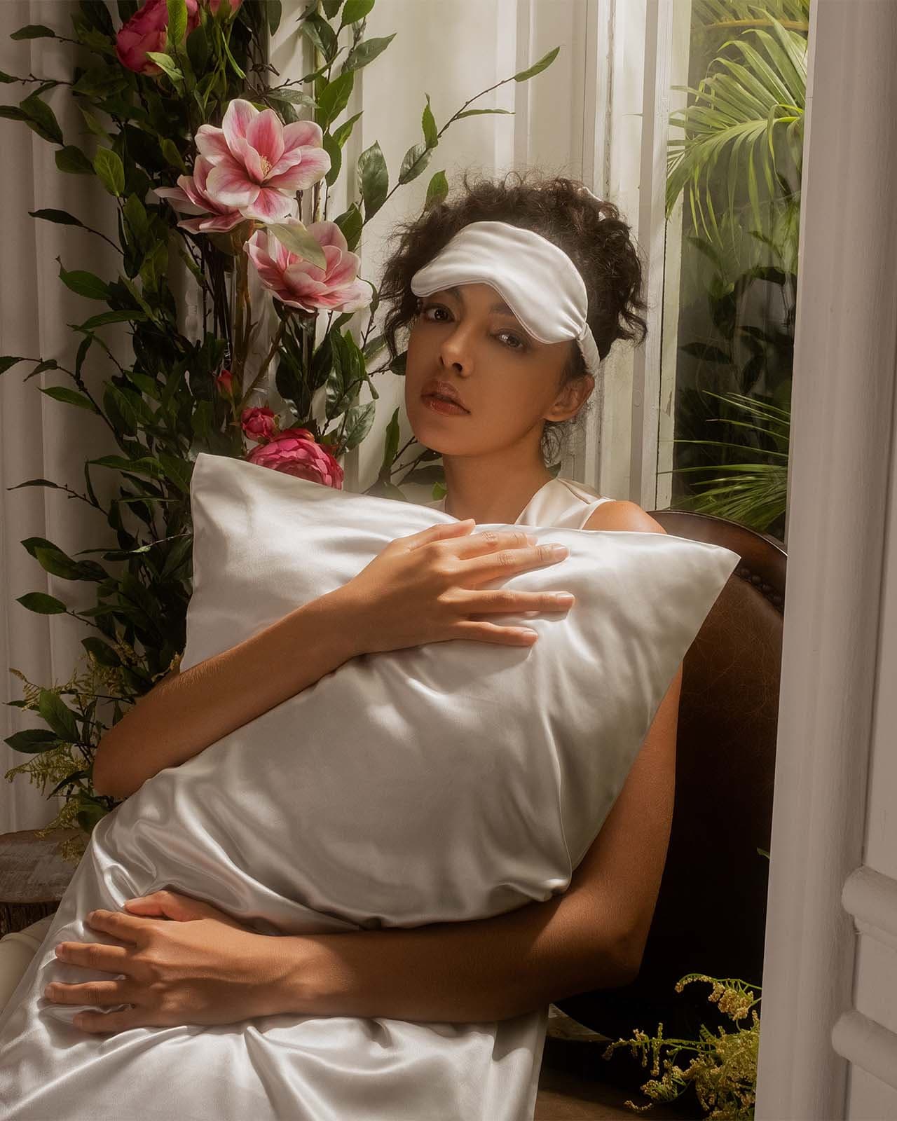 FEELITS SD01 22-Momme Royal Mulberry Silk Pillowcase – Silver Grey, Envelope Closure & Beauty Sleep Comfort - FEELITS