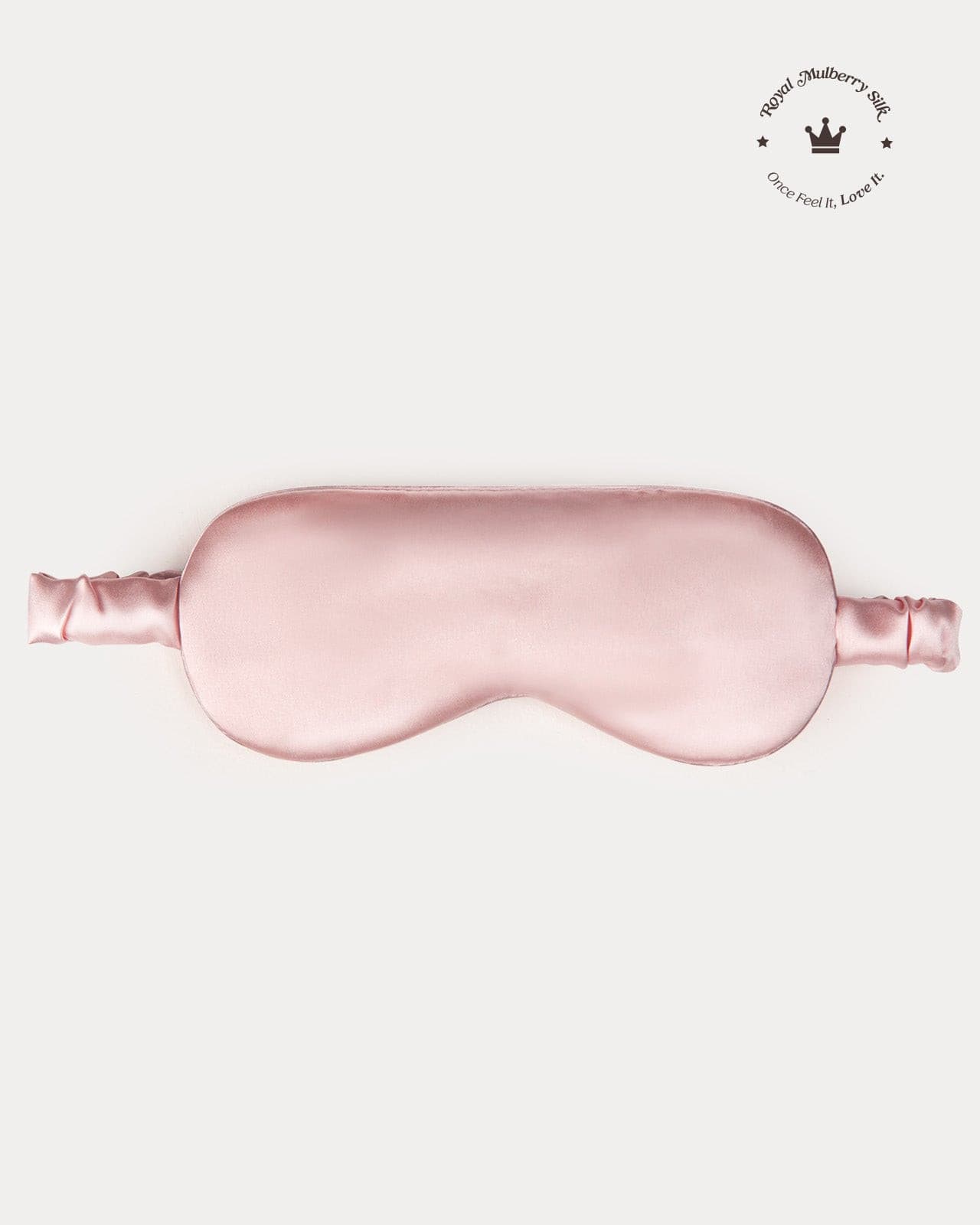 FEELITS SM01 22-Momme Mulberry Silk Sleep Eye Mask – Padma Pink, Adjustable & Light-Blocking - FEELITS