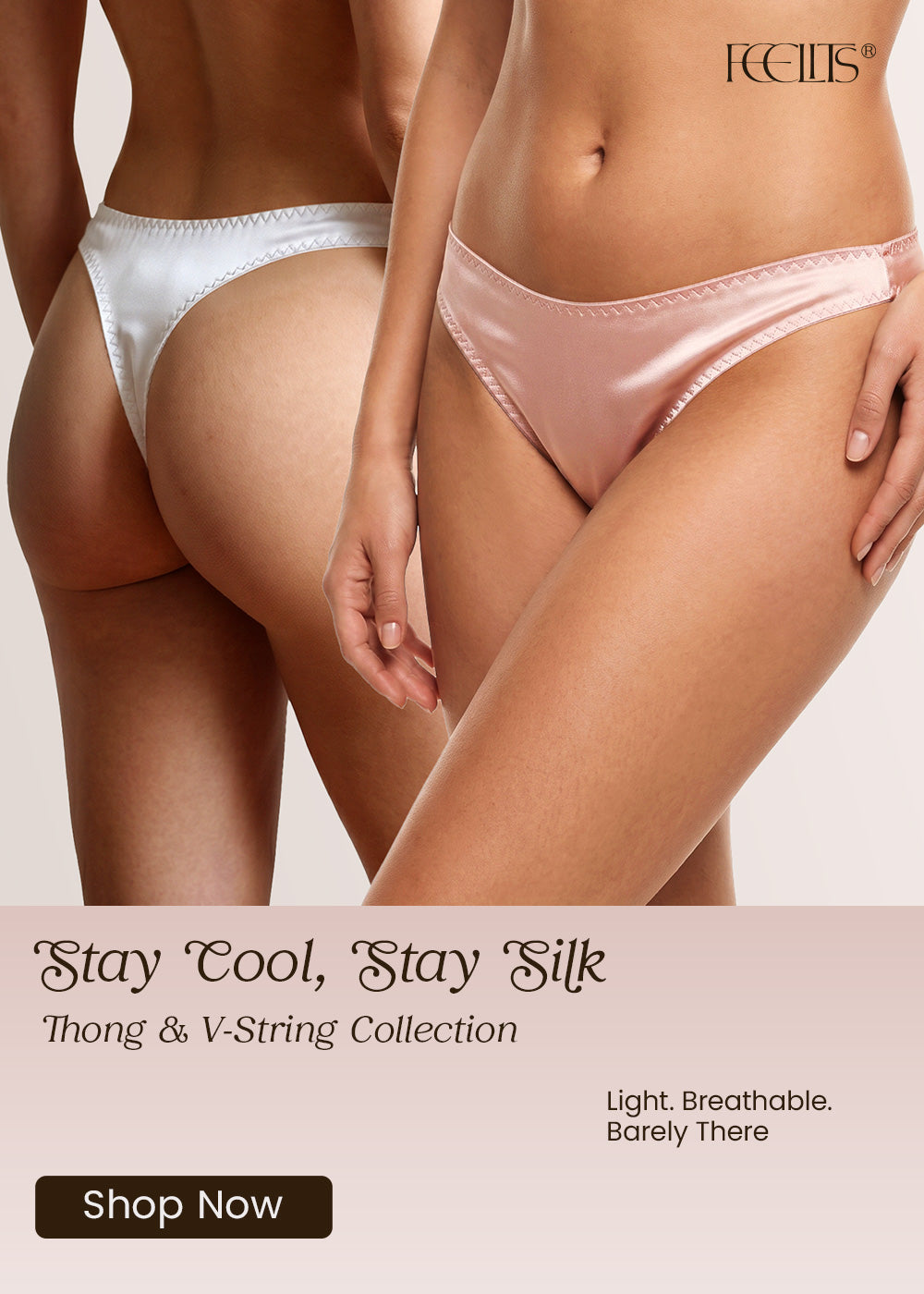FEELITS mulberry silk underwear and sleepwear homepage image | FEELITS